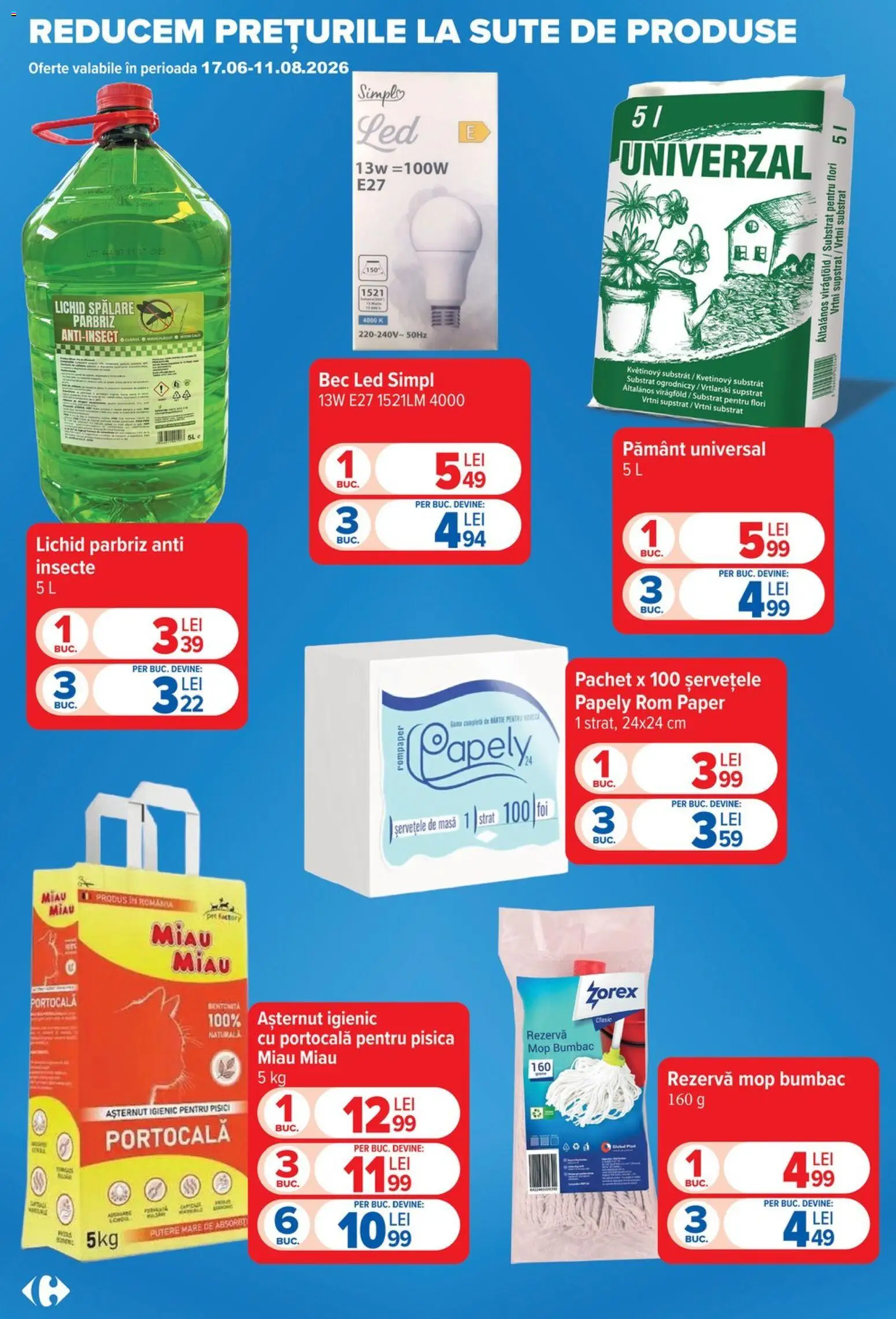Catalog Carrefour 17 - 29 Iunie 2026 | Pagina 5 | Produse: Bec, Mop, Masă, Babak