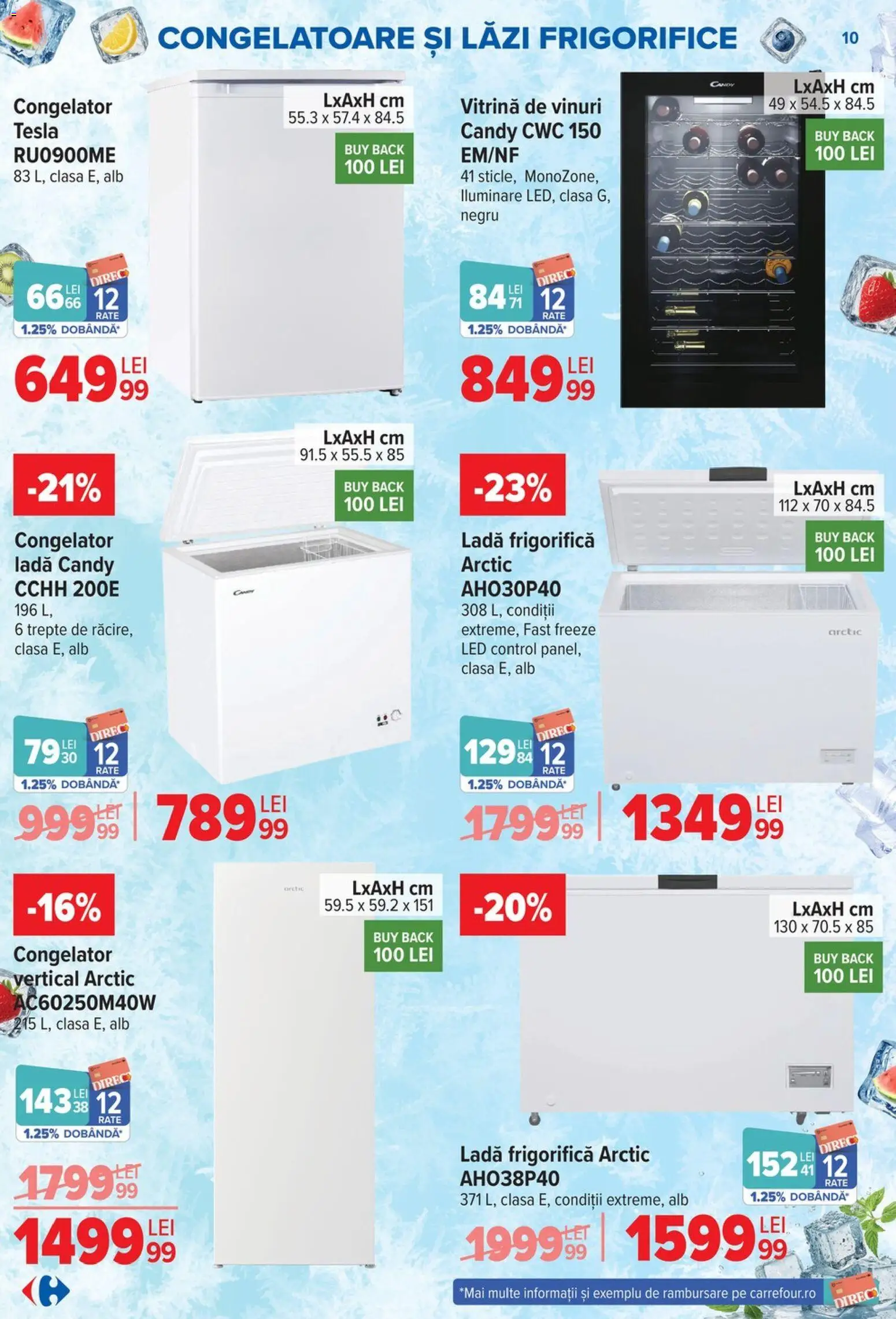 Catalog Carrefour 17 Iunie - 13 Iulie 2026 | Pagina 10 | Produse: Congelator, Babak, Vitrină, Ladă frigorifică