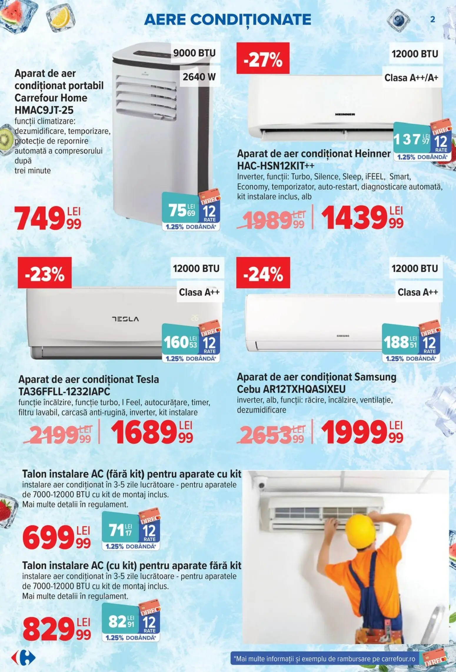 Catalog Carrefour 17 Iunie - 13 Iulie 2026 | Pagina 2 | Produse: Carcasă, Aer Condiționat