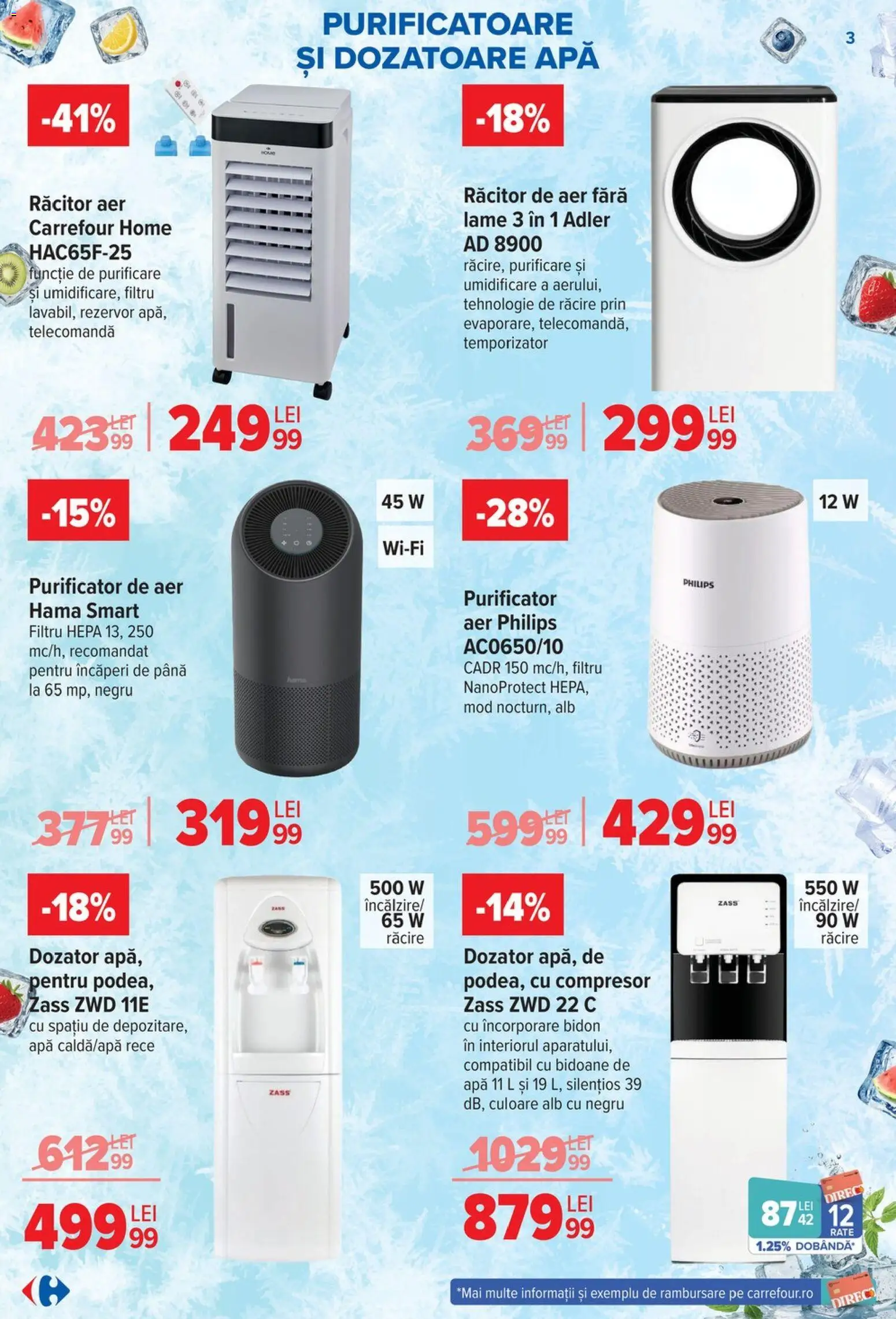 Catalog Carrefour 17 Iunie - 13 Iulie 2026 | Pagina 3 | Produse: Enginar, Purificator De Aer, Apă, Răcitor de aer