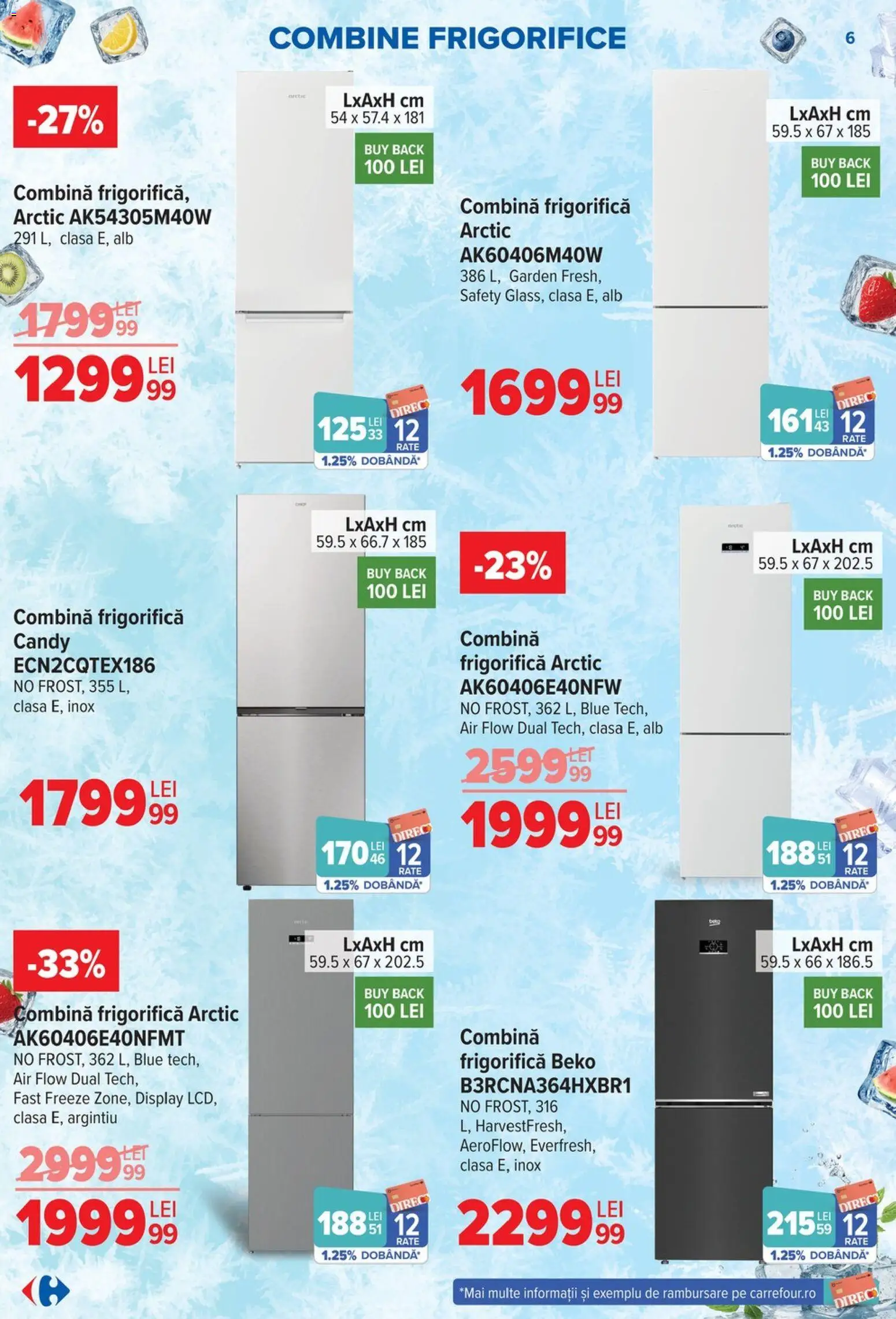 Catalog Carrefour 17 Iunie - 13 Iulie 2026 | Pagina 6 | Produse: Combină frigorifică
