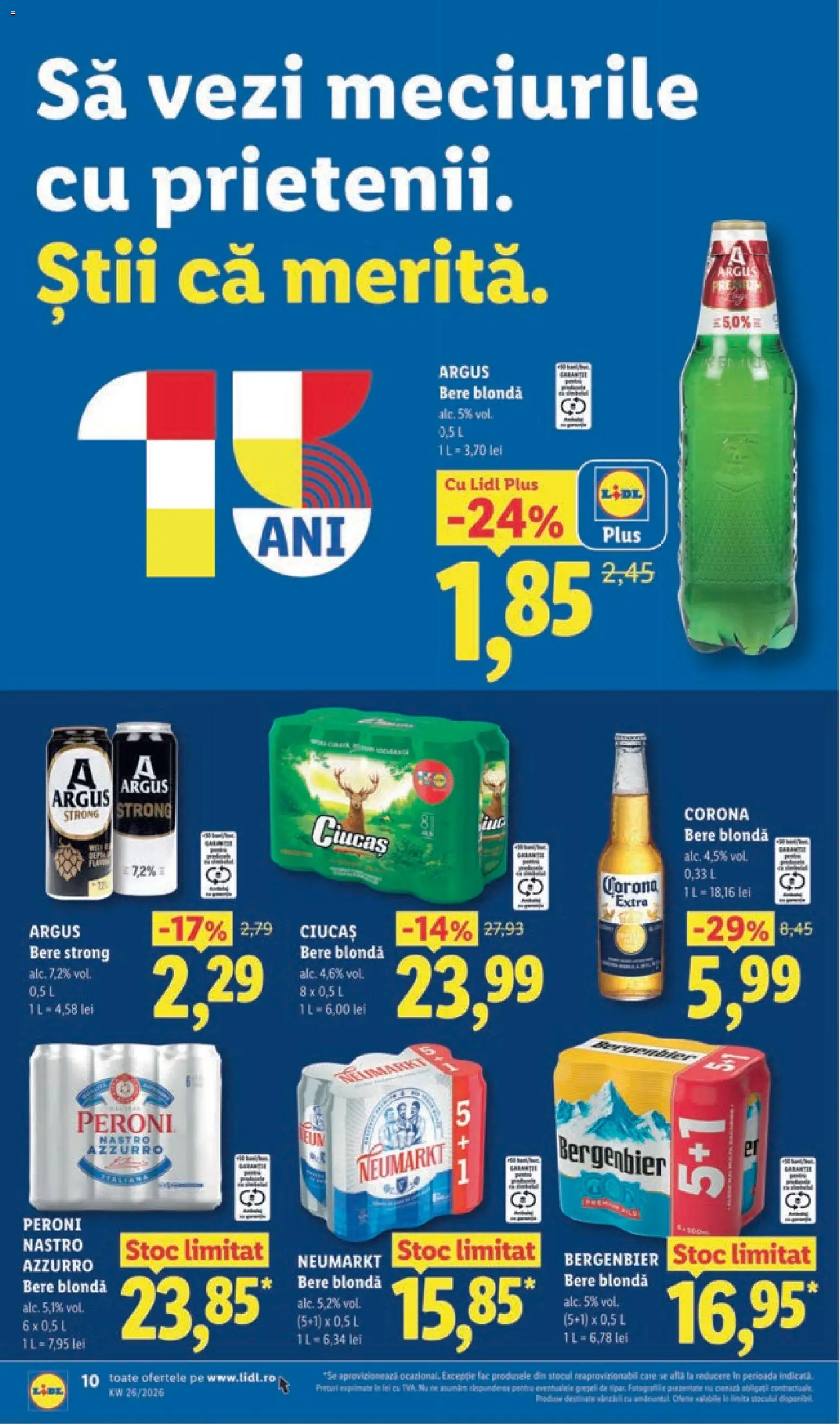 Catalog LIDL 22 - 27 Iunie 2026 | Pagina 10 | Produse: Bere, Plastik Kulübe