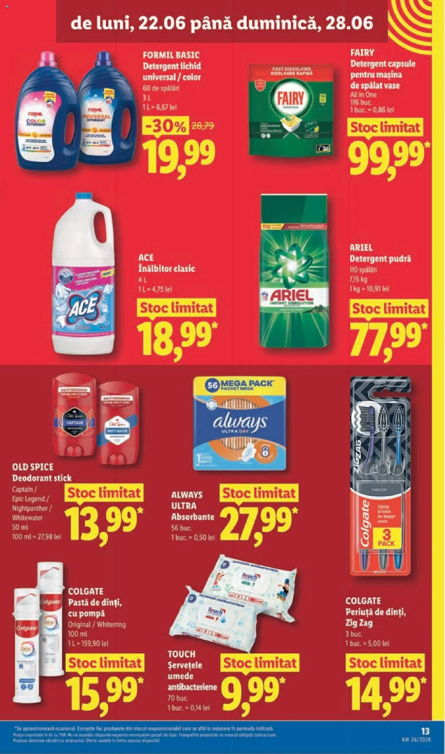Catalog LIDL 22 - 27 Iunie 2026 | Pagina 13 | Produse: Kısırlaştırılmış Kedi Maması, Mașină De Spălat, Mașină De Spălat Vase, Șervețele umede