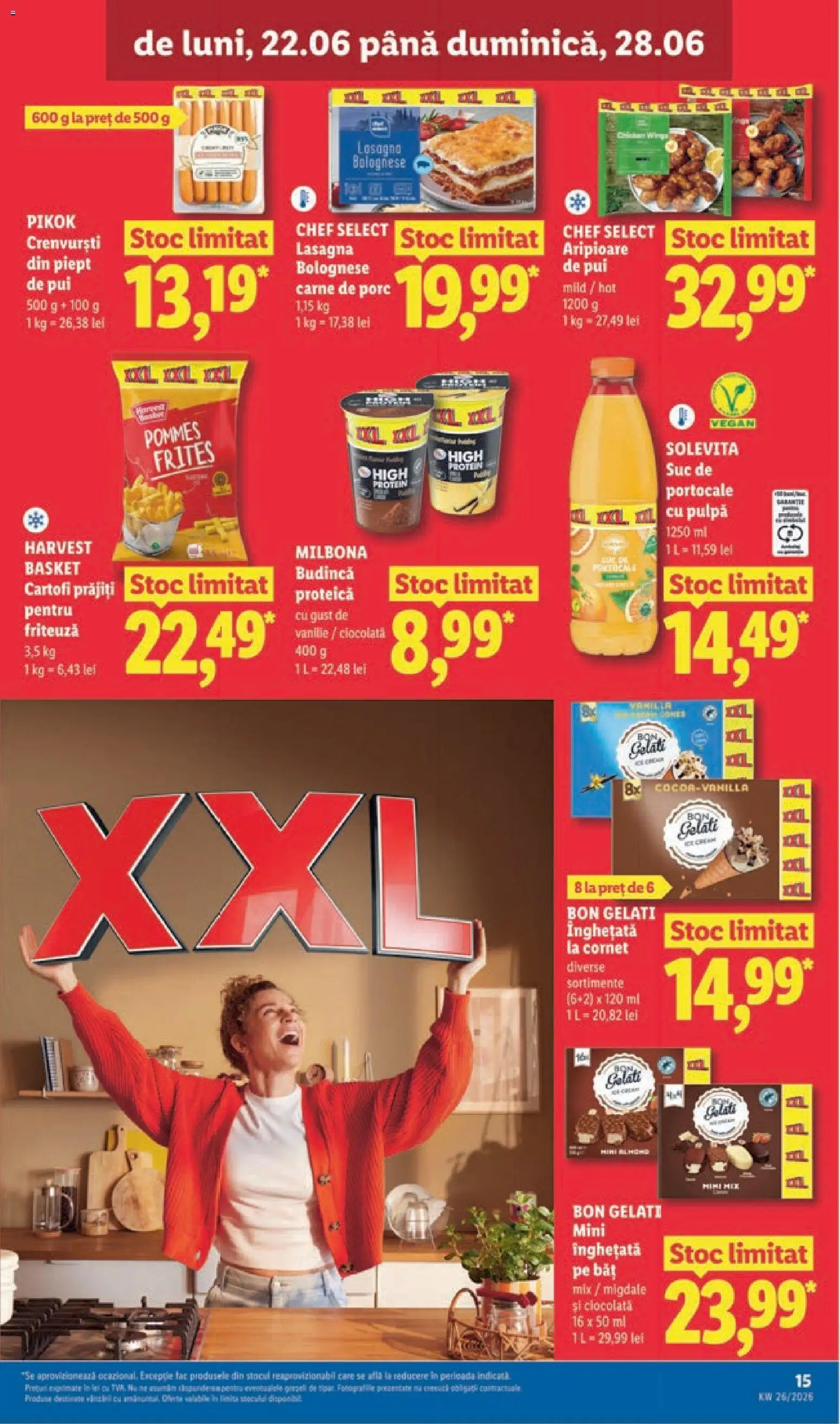 Catalog LIDL 22 - 27 Iunie 2026 | Pagina 15 | Produse: Ciocolată, Suc, Carne De Porc, Cartofi