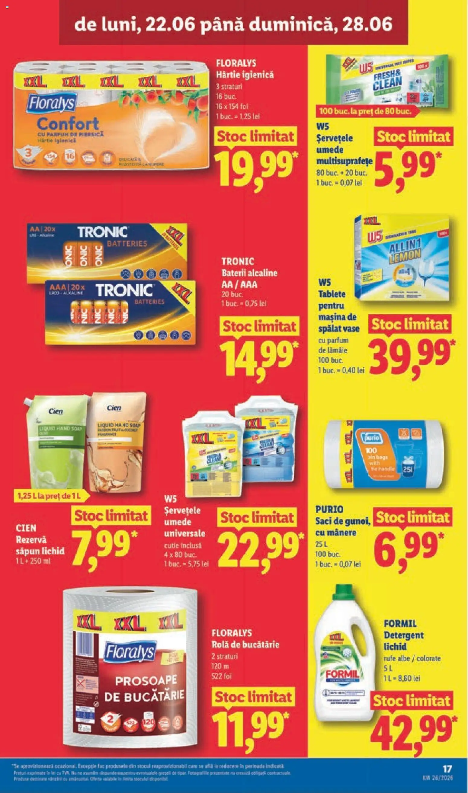 Catalog LIDL 22 - 27 Iunie 2026 | Pagina 17 | Produse: Mașină De Spălat Vase, Baterii, Săpun lichid, Rezervă săpun