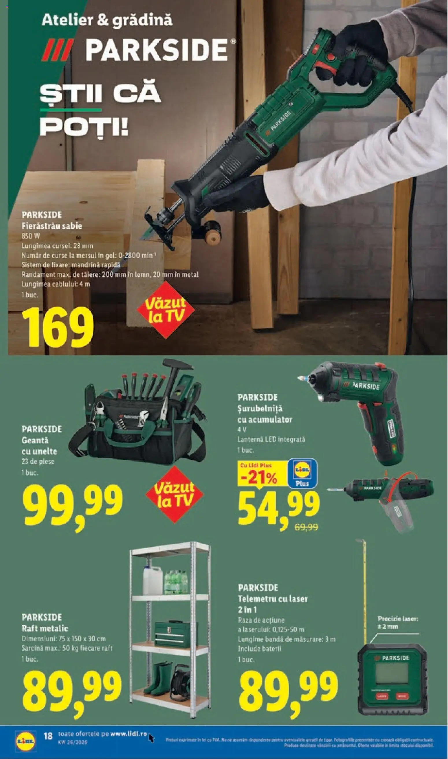 Catalog LIDL 22 - 27 Iunie 2026 | Pagina 18 | Produse: Geantă, Telemetru, Babak, Baterii