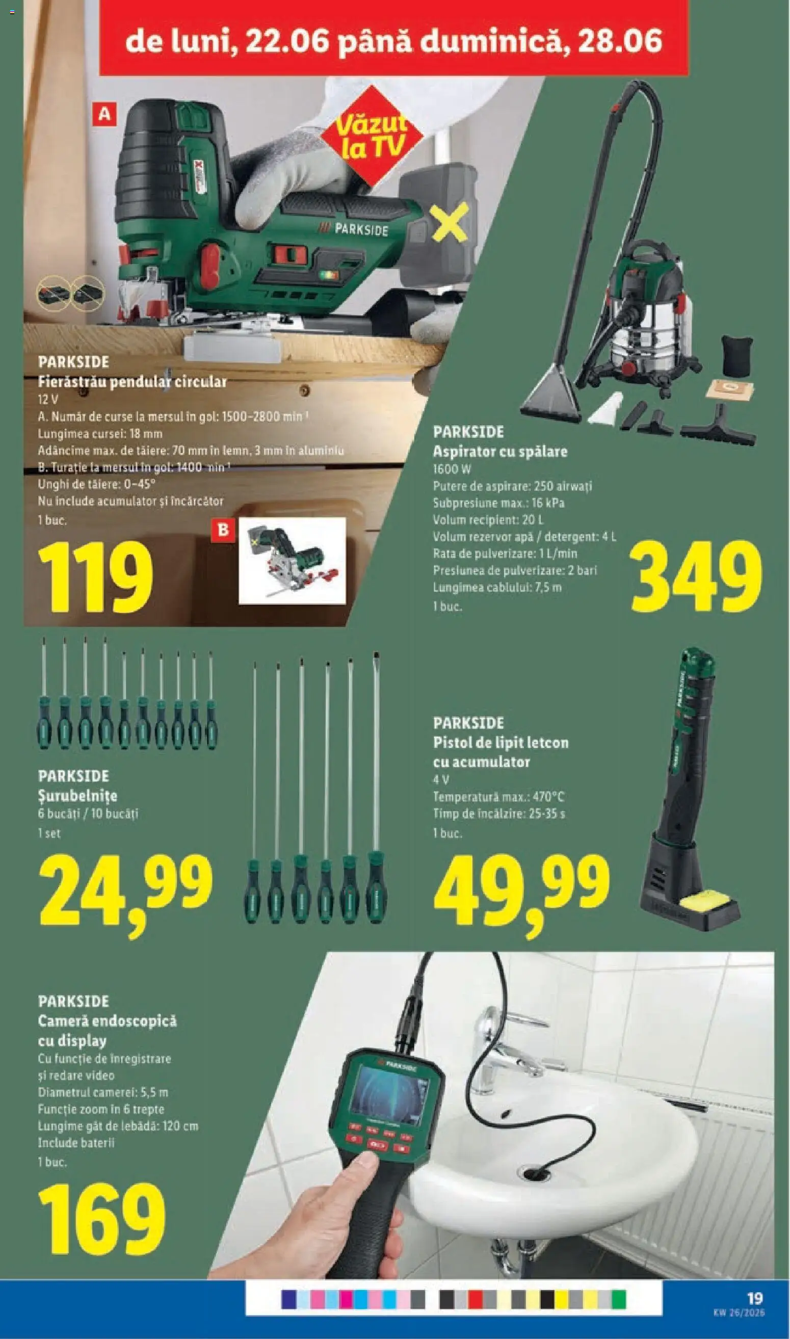 Catalog LIDL 22 - 27 Iunie 2026 | Pagina 19 | Produse: Cameră, Aspirator, Detergent, Apă