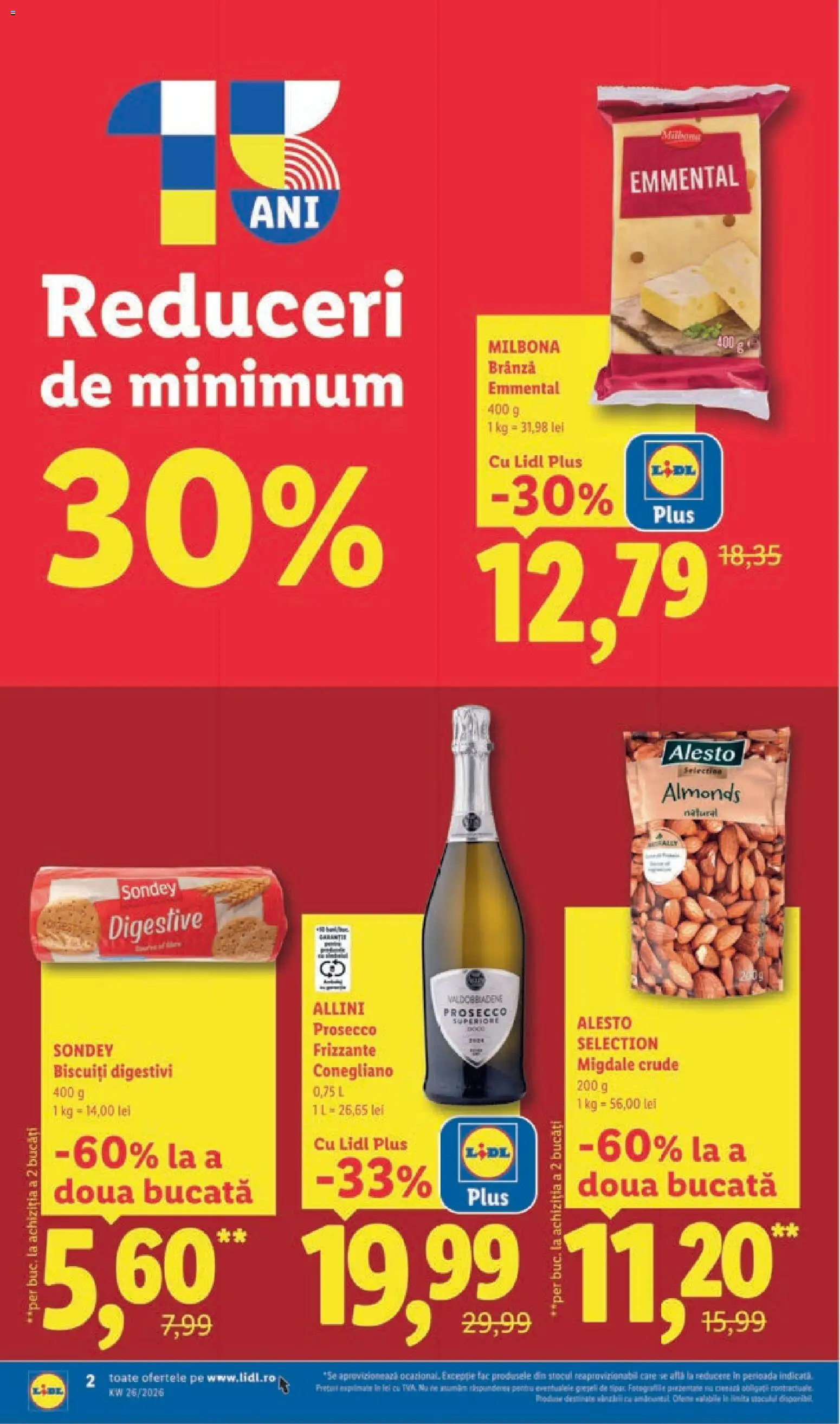 Catalog LIDL 22 - 27 Iunie 2026 | Pagina 2 | Produse: Migdale, Prosecco, Brânză, Biscuiți