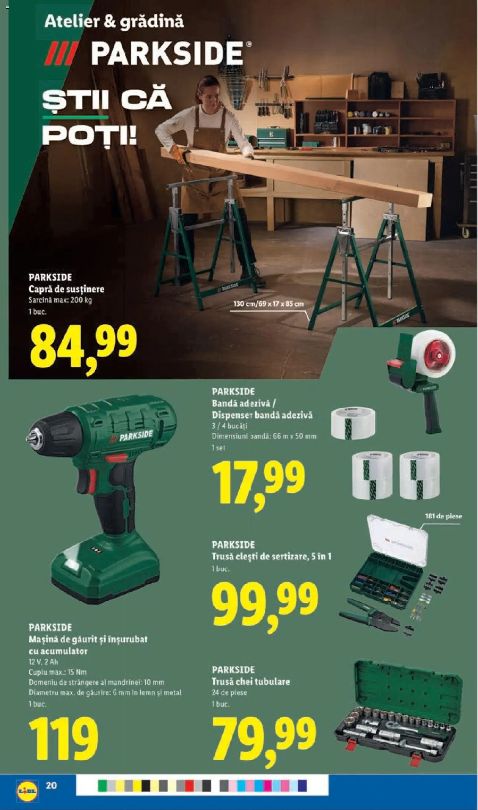 Catalog LIDL 22 - 27 Iunie 2026 | Pagina 20 | Produse: Mașină de găurit