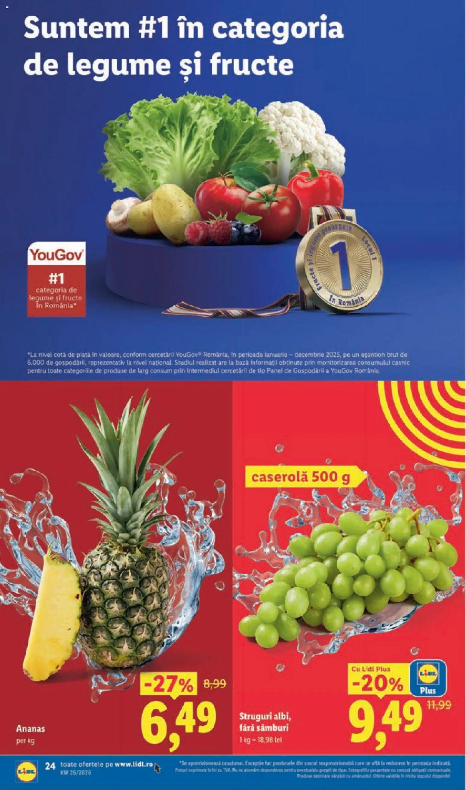 Catalog LIDL 22 - 27 Iunie 2026 | Pagina 24 | Produse: Struguri, Ananas, Legume, Fructe