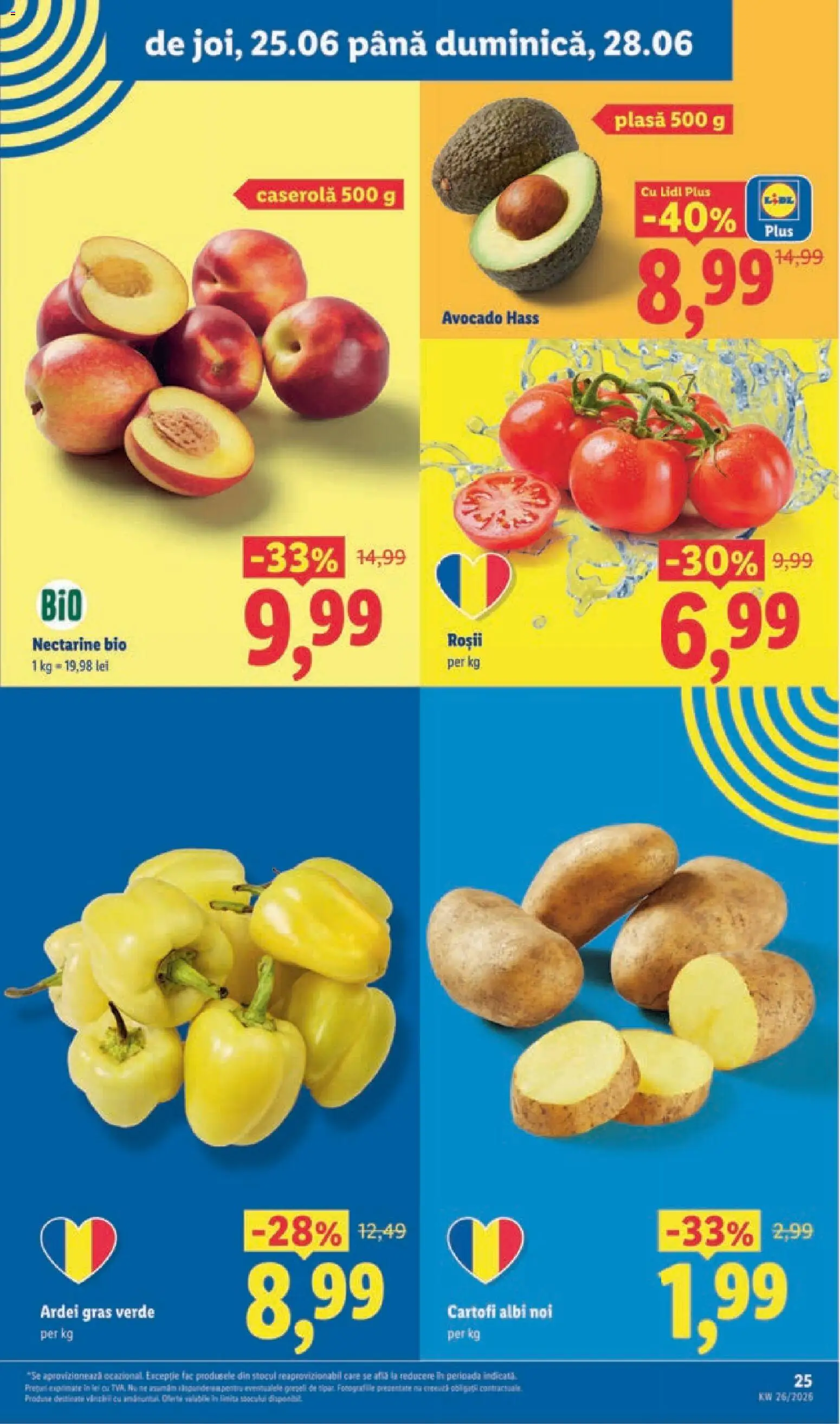 Catalog LIDL 22 - 27 Iunie 2026 | Pagina 25 | Produse: Şerit ödül, Ardei, Roșii, Cartofi