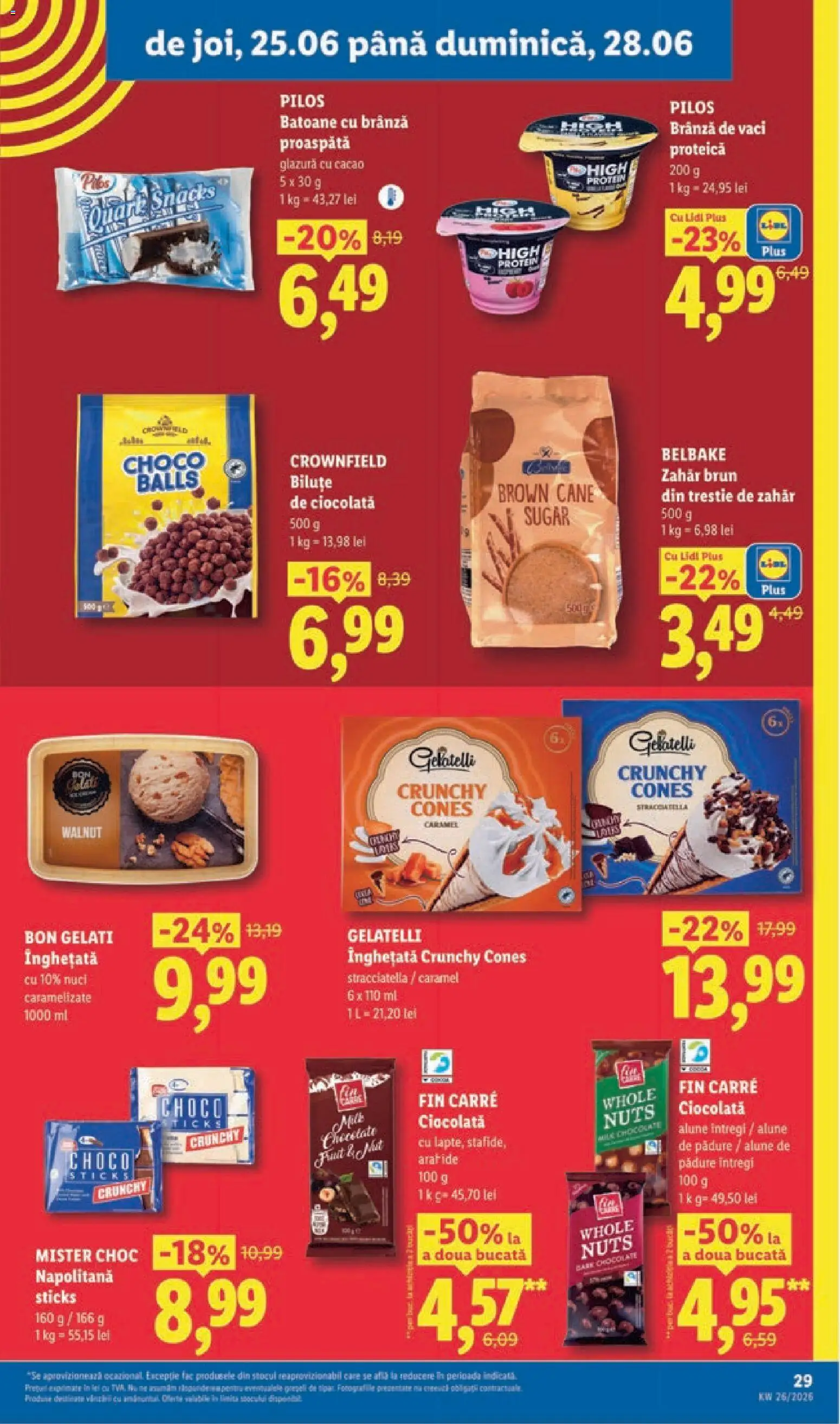 Catalog LIDL 22 - 27 Iunie 2026 | Pagina 29 | Produse: Toplar, Cam suyu, Ciocolată, Înghețată
