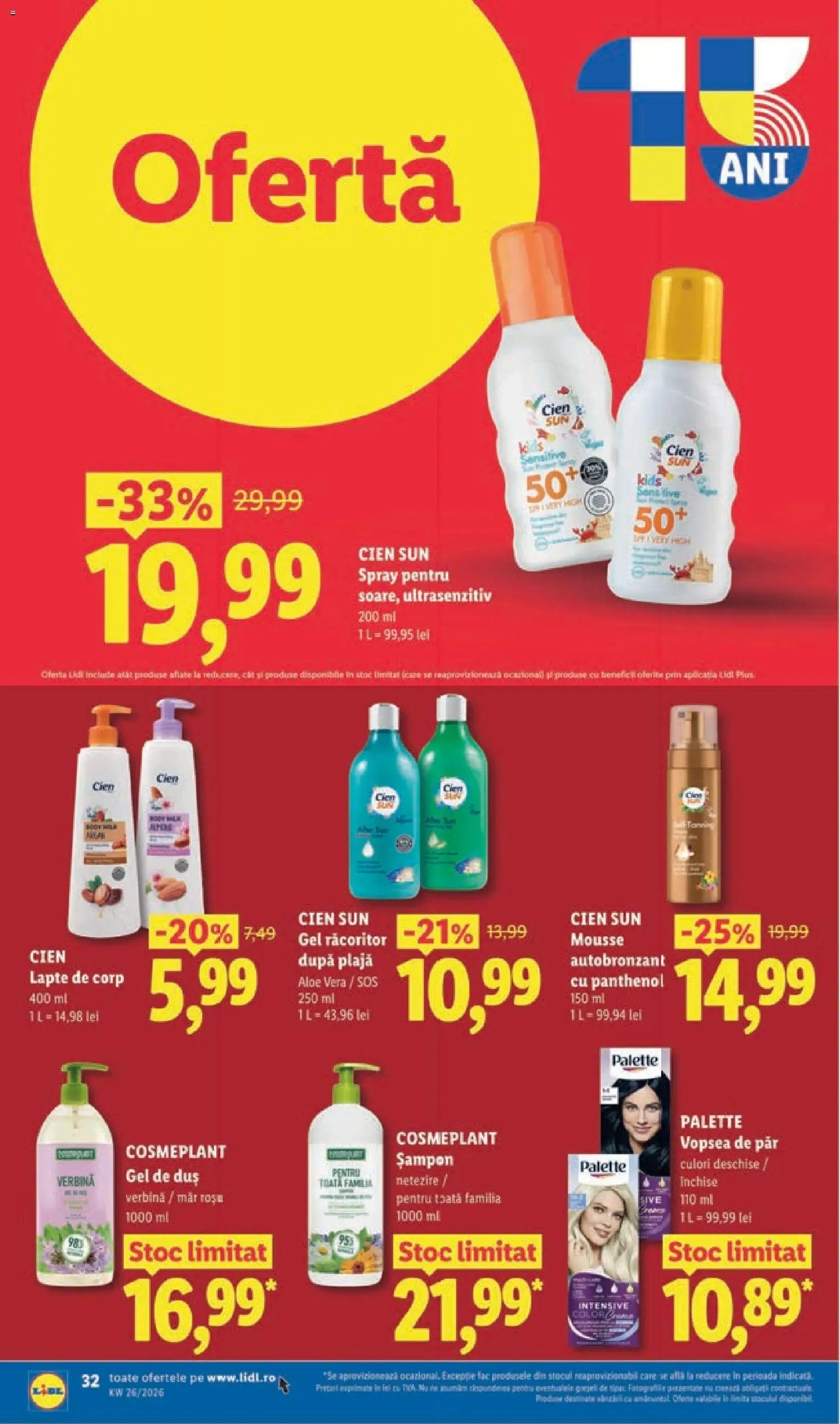 Catalog LIDL 22 - 27 Iunie 2026 | Pagina 32 | Produse: Aloe vera, Duș, Șampon, Vopsea de păr