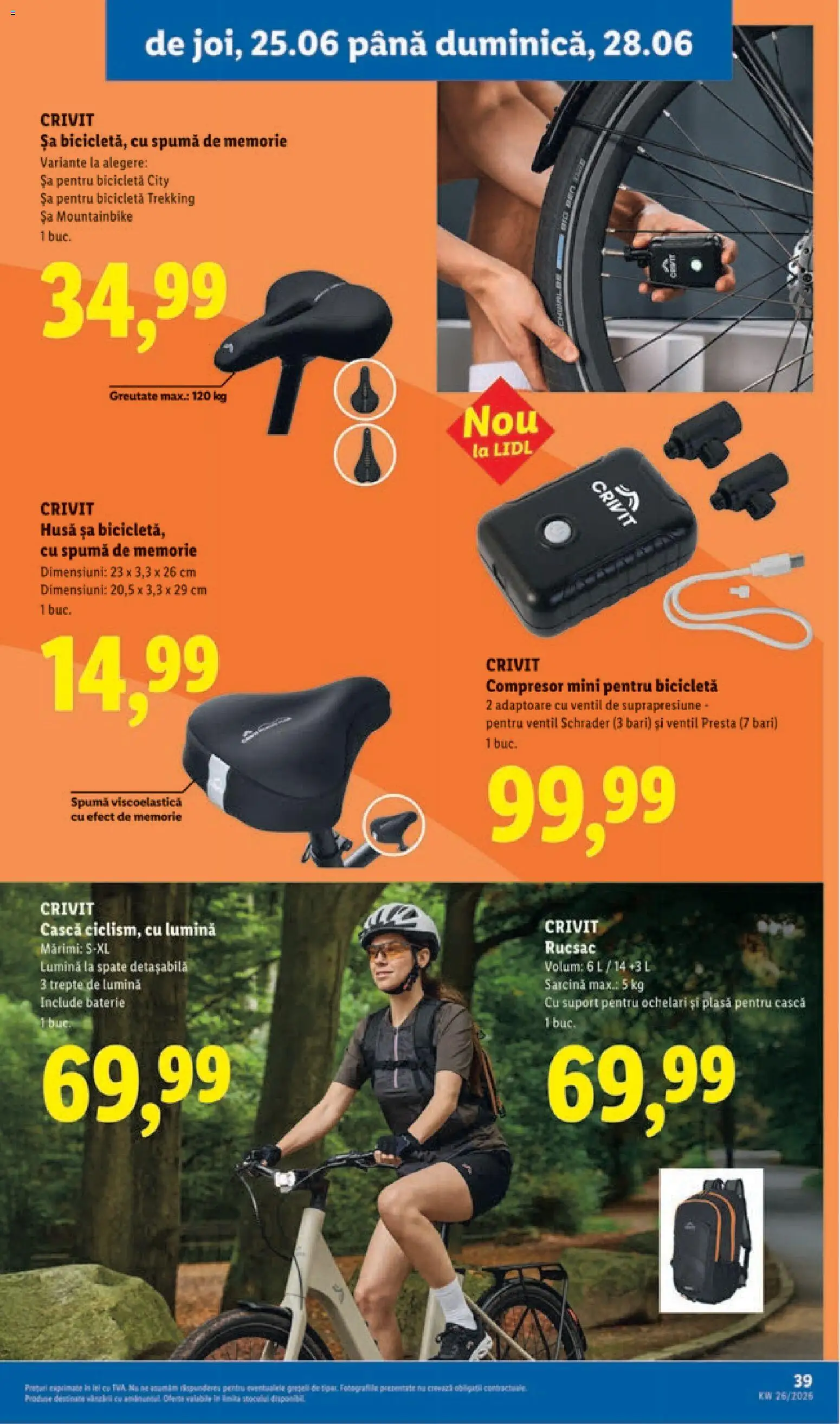 Catalog LIDL 22 - 27 Iunie 2026 | Pagina 39 | Produse: Memorie, Baterie, Dana kuşbaşı, Rucsac
