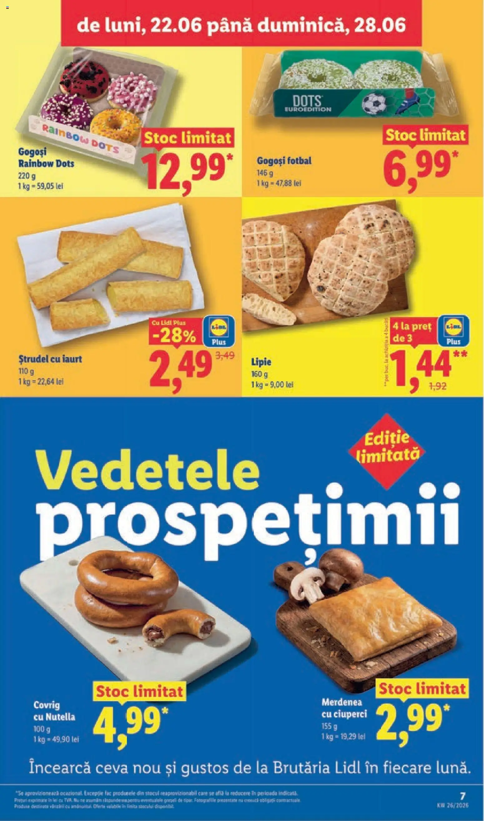 Catalog LIDL 22 - 27 Iunie 2026 | Pagina 7 | Produse: Ciuperci, Ștrudel, Cremă, Cacao
