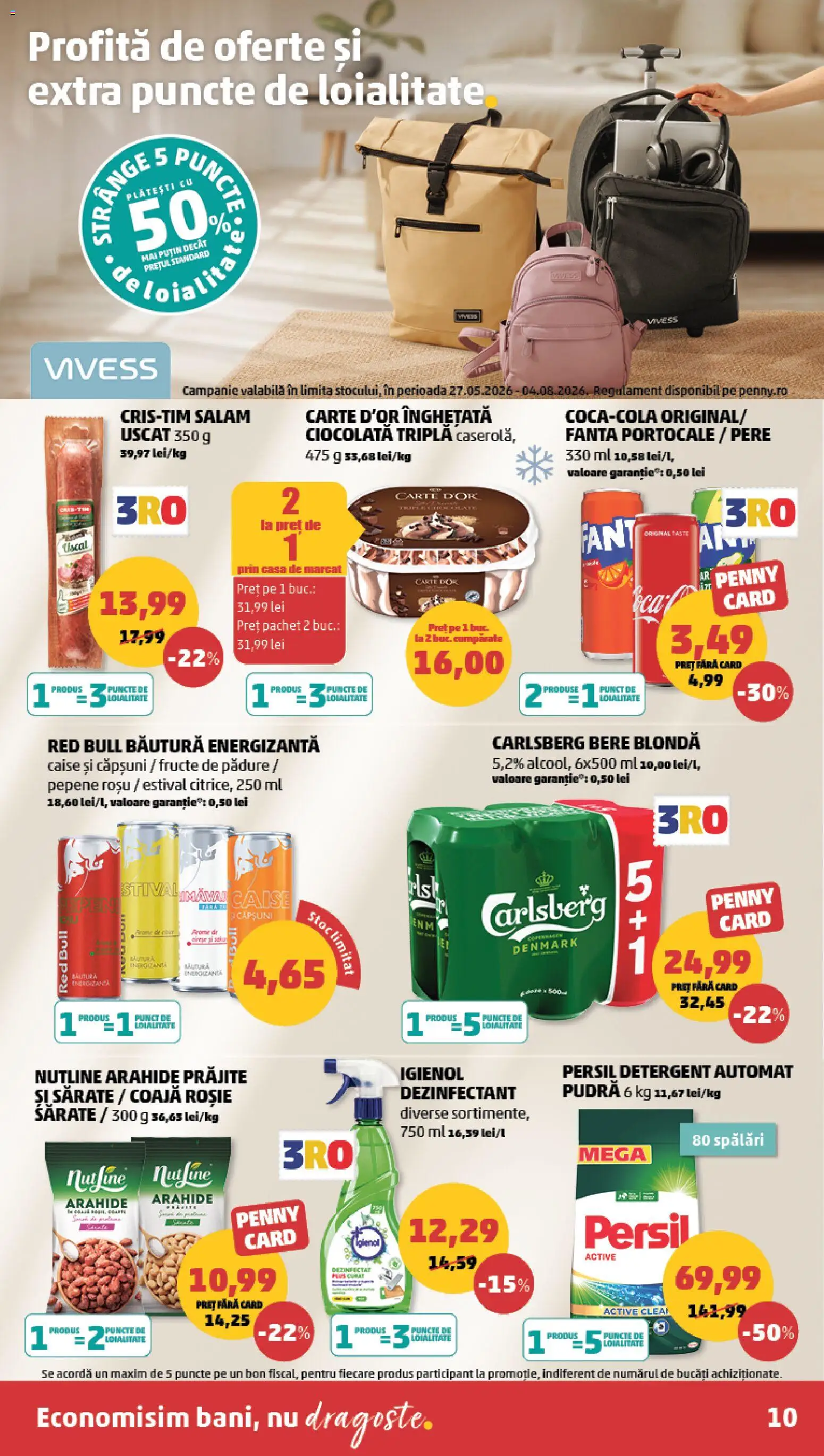 Catalog PENNY Market 17 - 22 Iunie 2026 | Pagina 10 | Produse: Pudră, Ciocolată, Băutură energizantă, Fructe