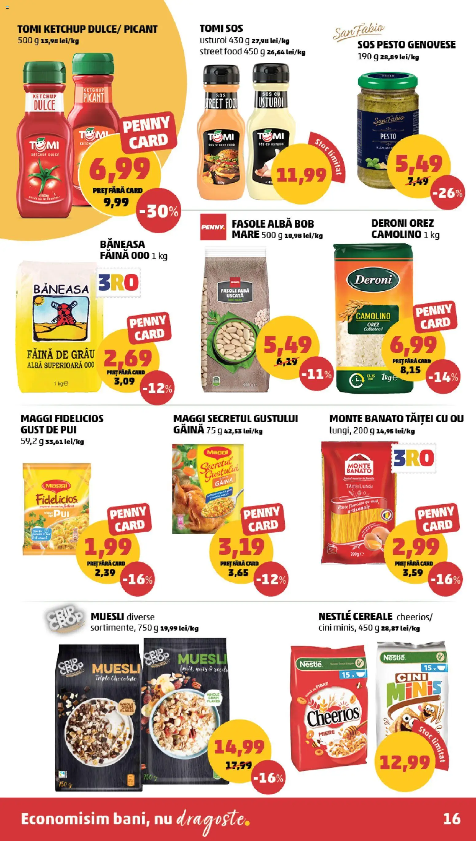Catalog PENNY Market 17 - 22 Iunie 2026 | Pagina 16 | Produse: Orez, Cereale, Fasole albă, Sos