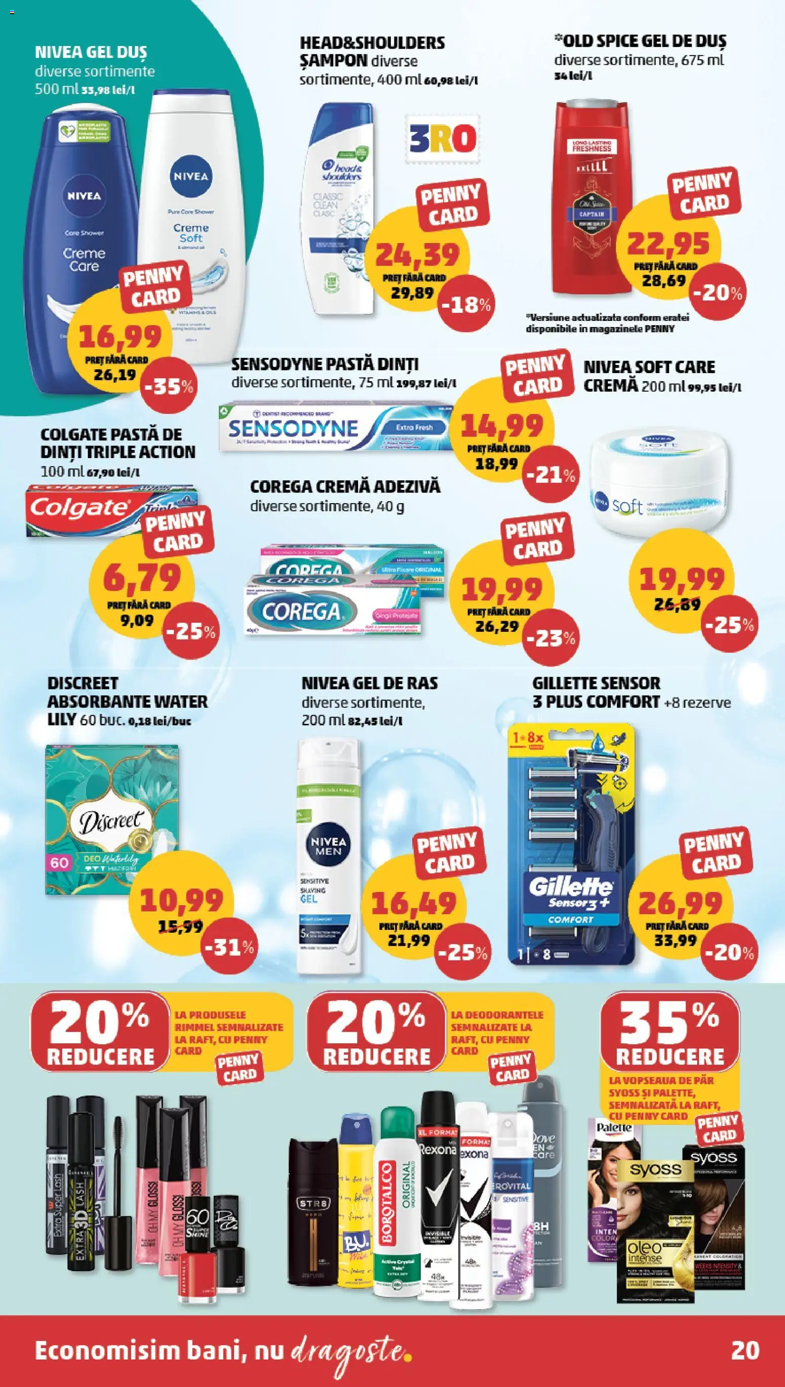 Catalog PENNY Market 17 - 22 Iunie 2026 | Pagina 20 | Produse: Gel de ras, Cremă, Gel de duș, Pastă de dinți