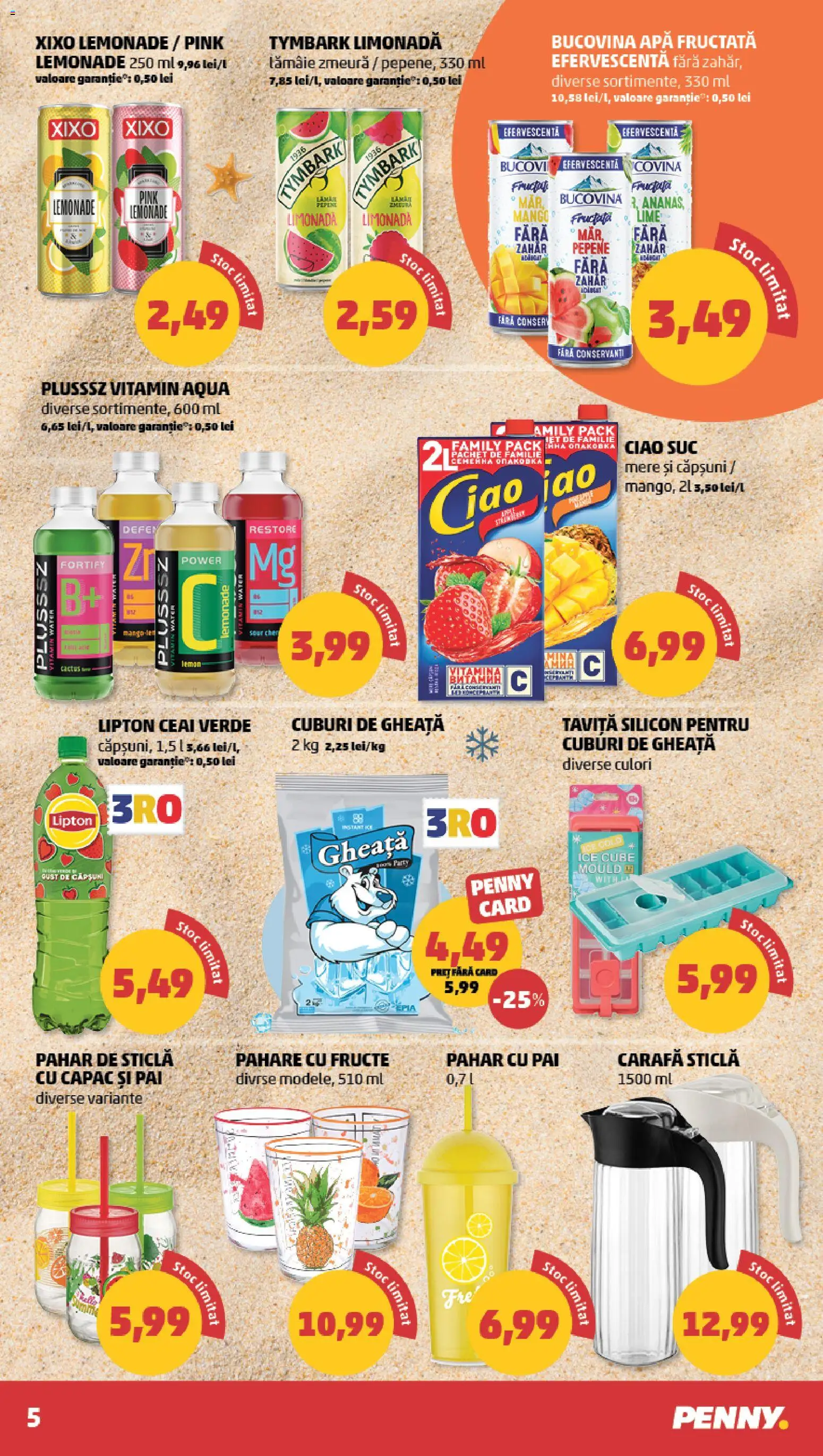 Catalog PENNY Market 17 - 22 Iunie 2026 | Pagina 5 | Produse: Sıcak su torbası, Căpșuni, Zahăr, Lămâie