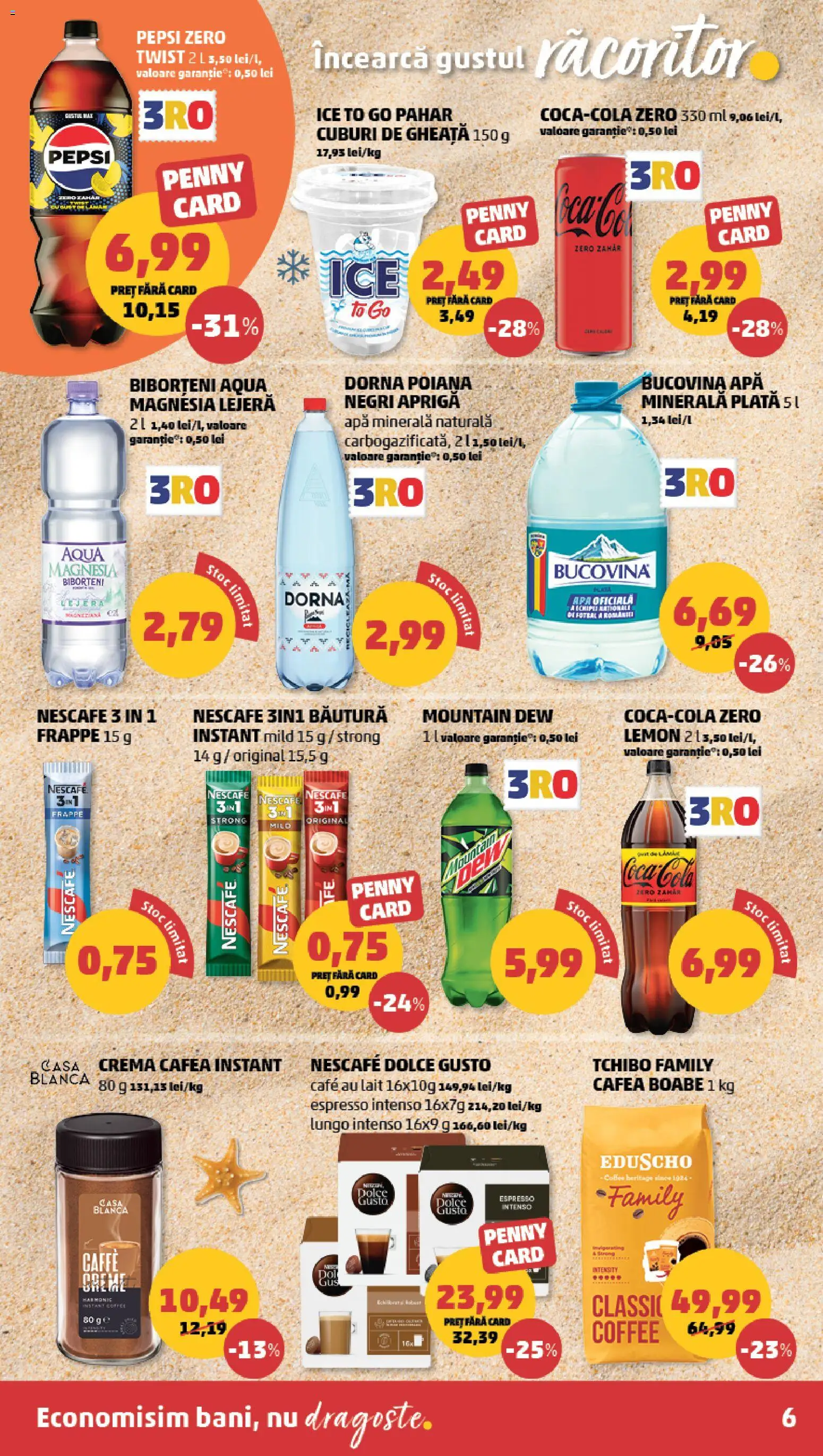 Catalog PENNY Market 17 - 22 Iunie 2026 | Pagina 6 | Produse: Yazı tahtası kalemi, Cremă, Cafea, Zahăr