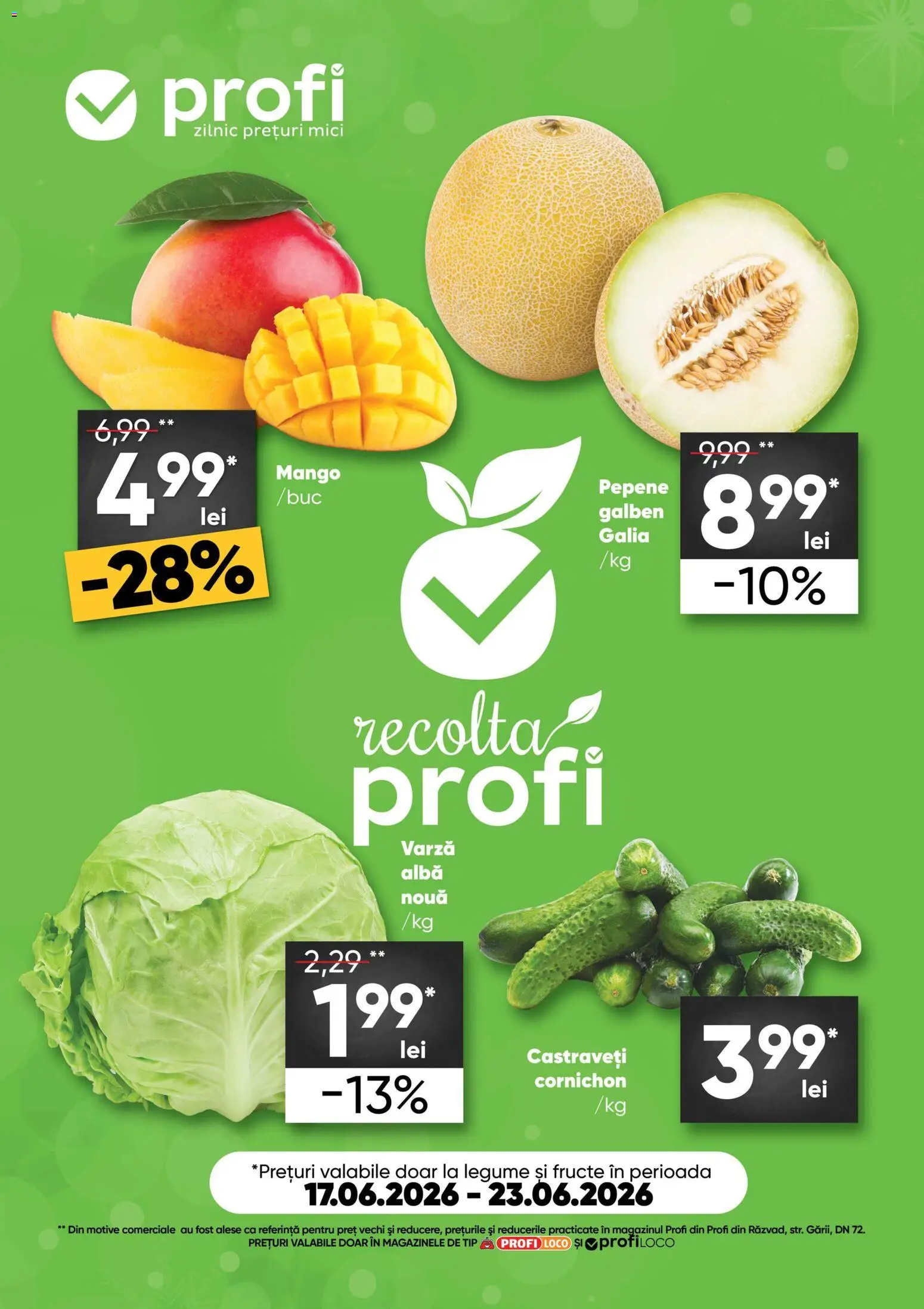 Catalog Profi 17 - 22 Iunie 2026 | Pagina 1 | Produse: Mici, Castraveți, Legume, Mango