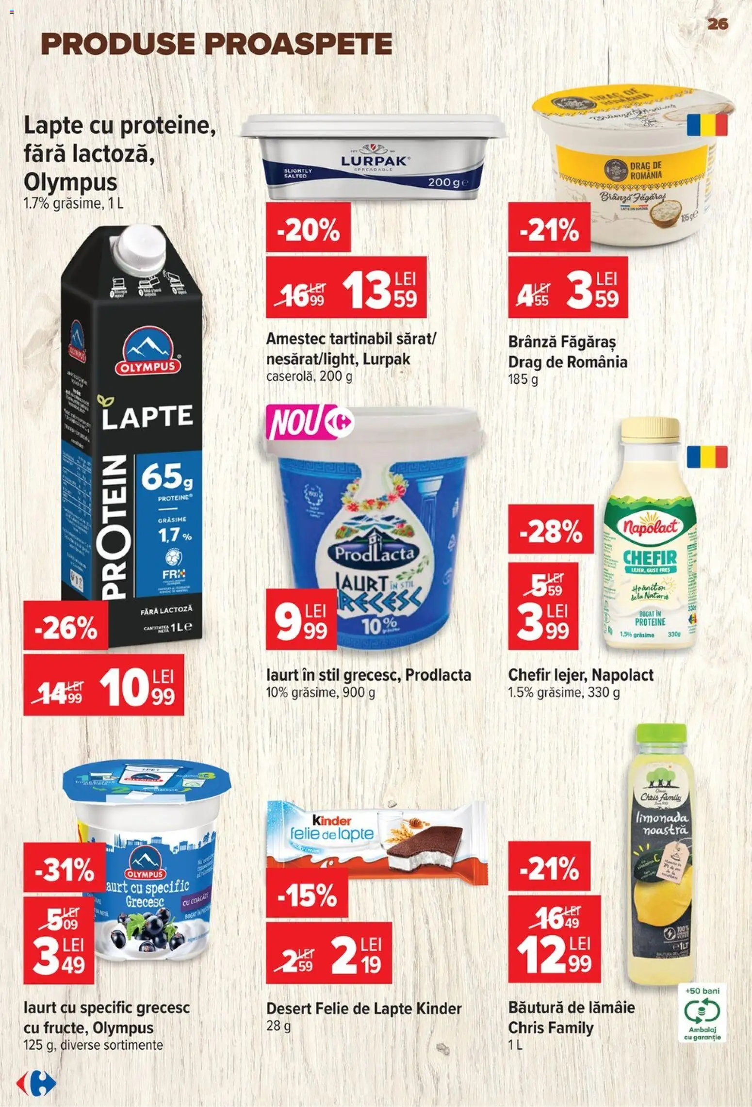 Catalog Carrefour 24 - 29 Iunie 2026 | Pagina 26 | Produse: Masaüstü kılıfı, Sıcak su torbası, Lapte, Lămâie