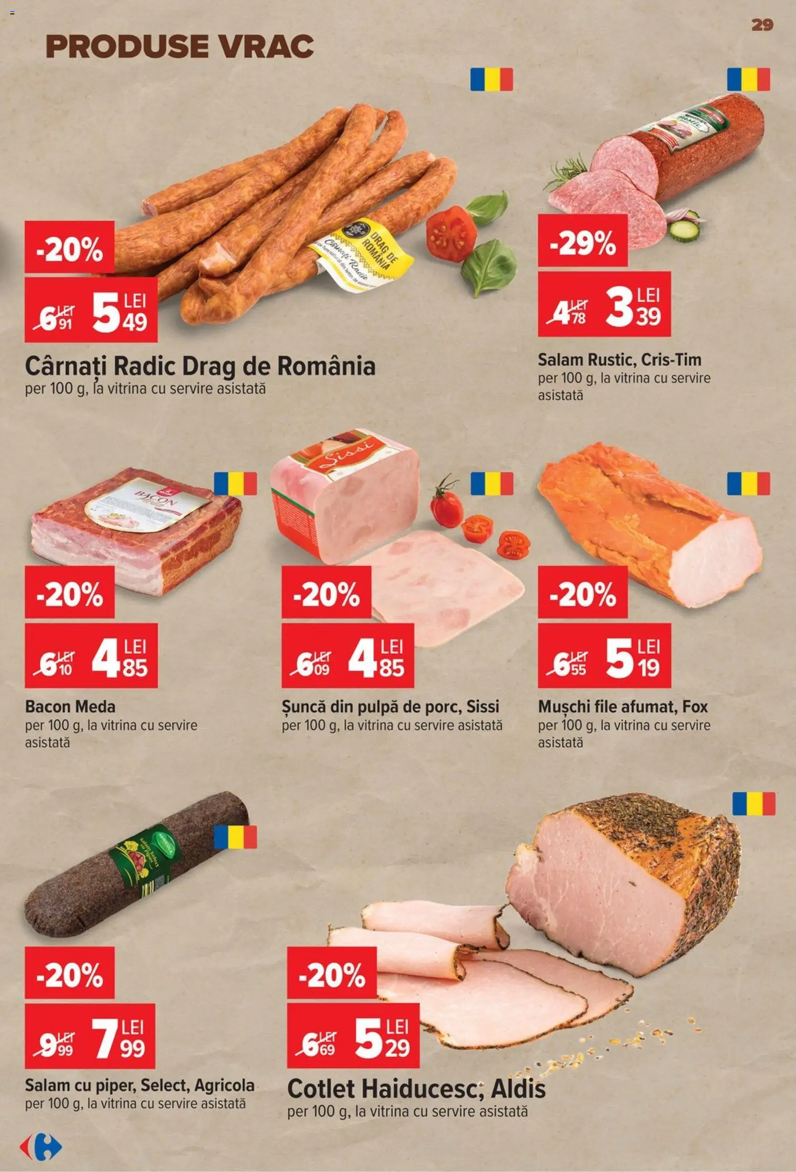 Catalog Carrefour 24 - 29 Iunie 2026 | Pagina 29 | Produse: Radio, Lait de coco, Salam, Cârnați