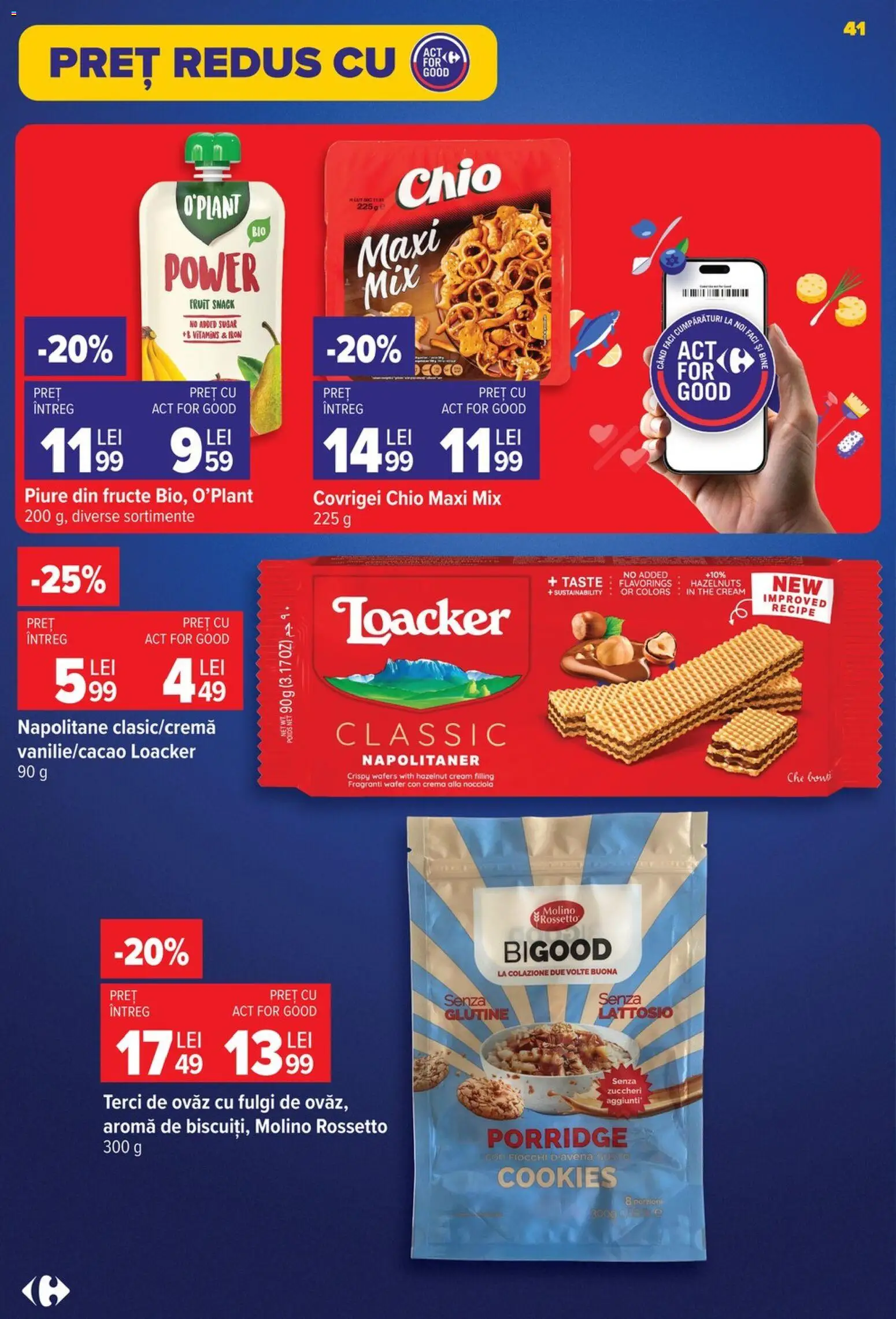 Catalog Carrefour 24 - 29 Iunie 2026 | Pagina 41 | Produse: Napolitane, Covrigei, Cremă, Fructe