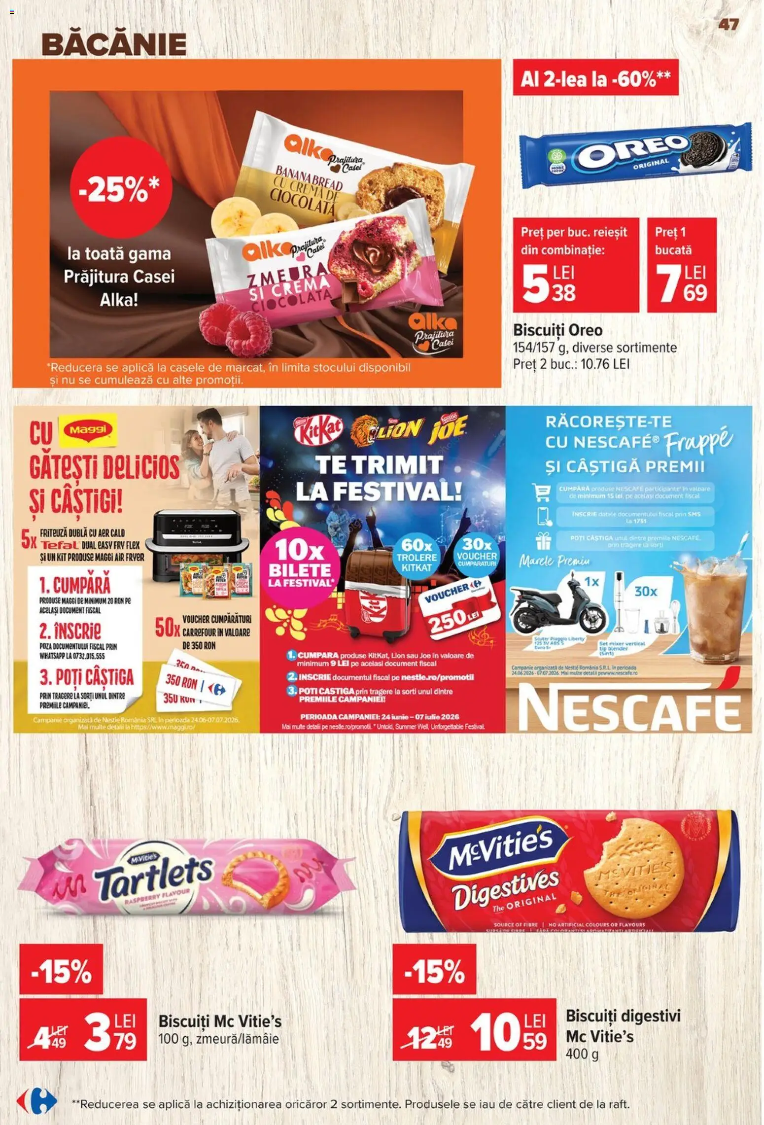 Catalog Carrefour 24 - 29 Iunie 2026 | Pagina 47 | Produse: Friteuză, Prăjitură, Cremă, Ciocolată