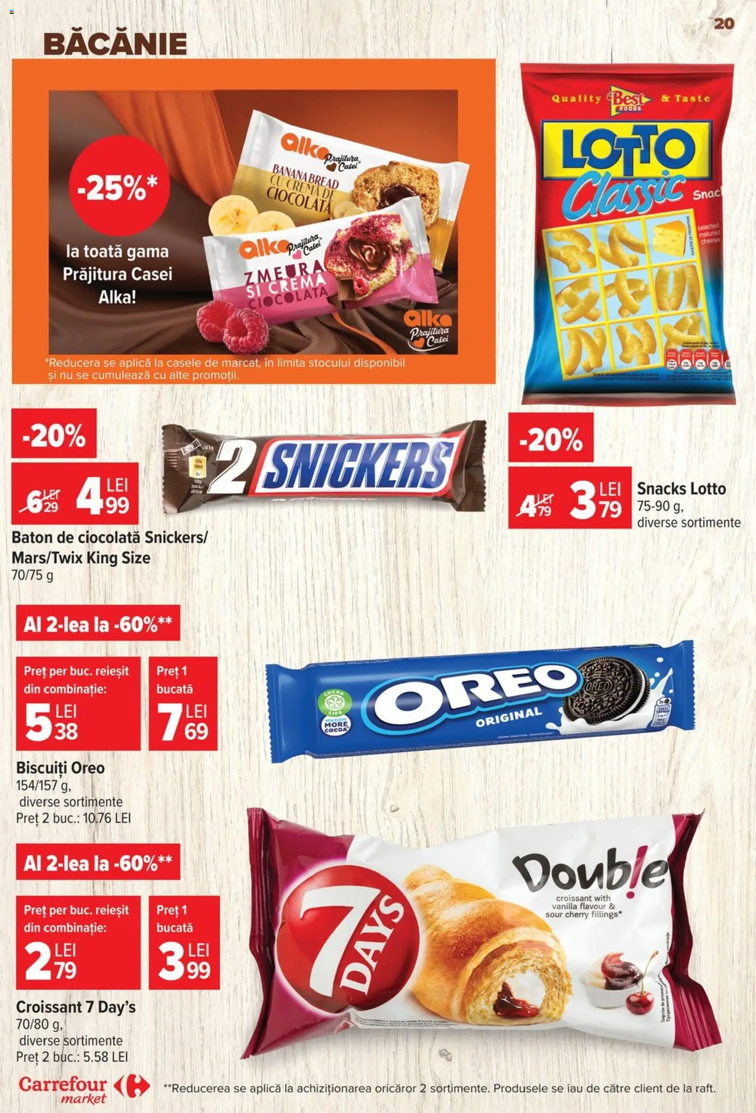 Catalog Carrefour 24 - 29 Iunie 2026 | Pagina 20 | Produse: Zmeură, Cremă, Ciocolată, Biscuiți