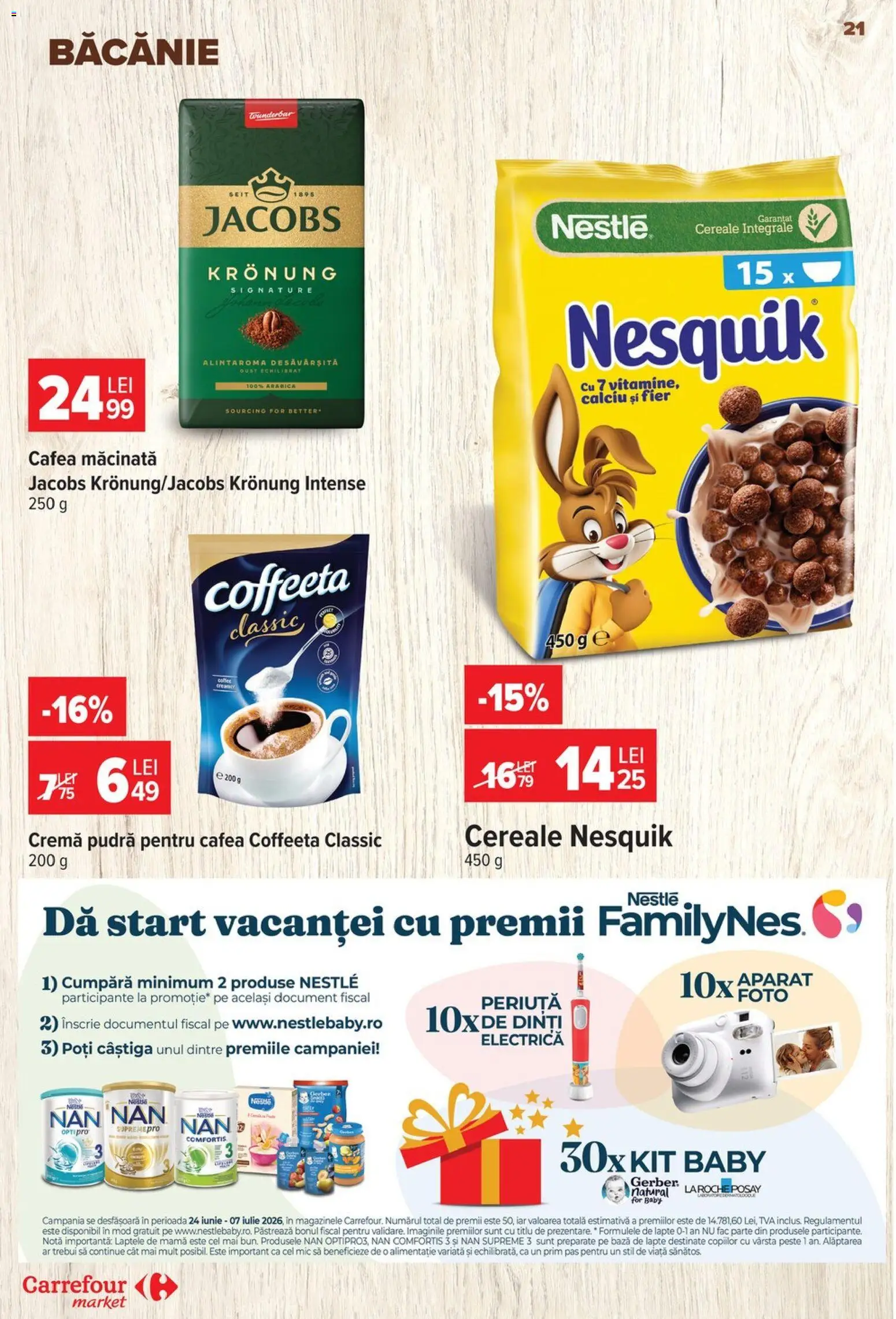 Catalog Carrefour 24 - 29 Iunie 2026 | Pagina 21 | Produse: Köpek çiti, Lapte, Cremă, Cafea