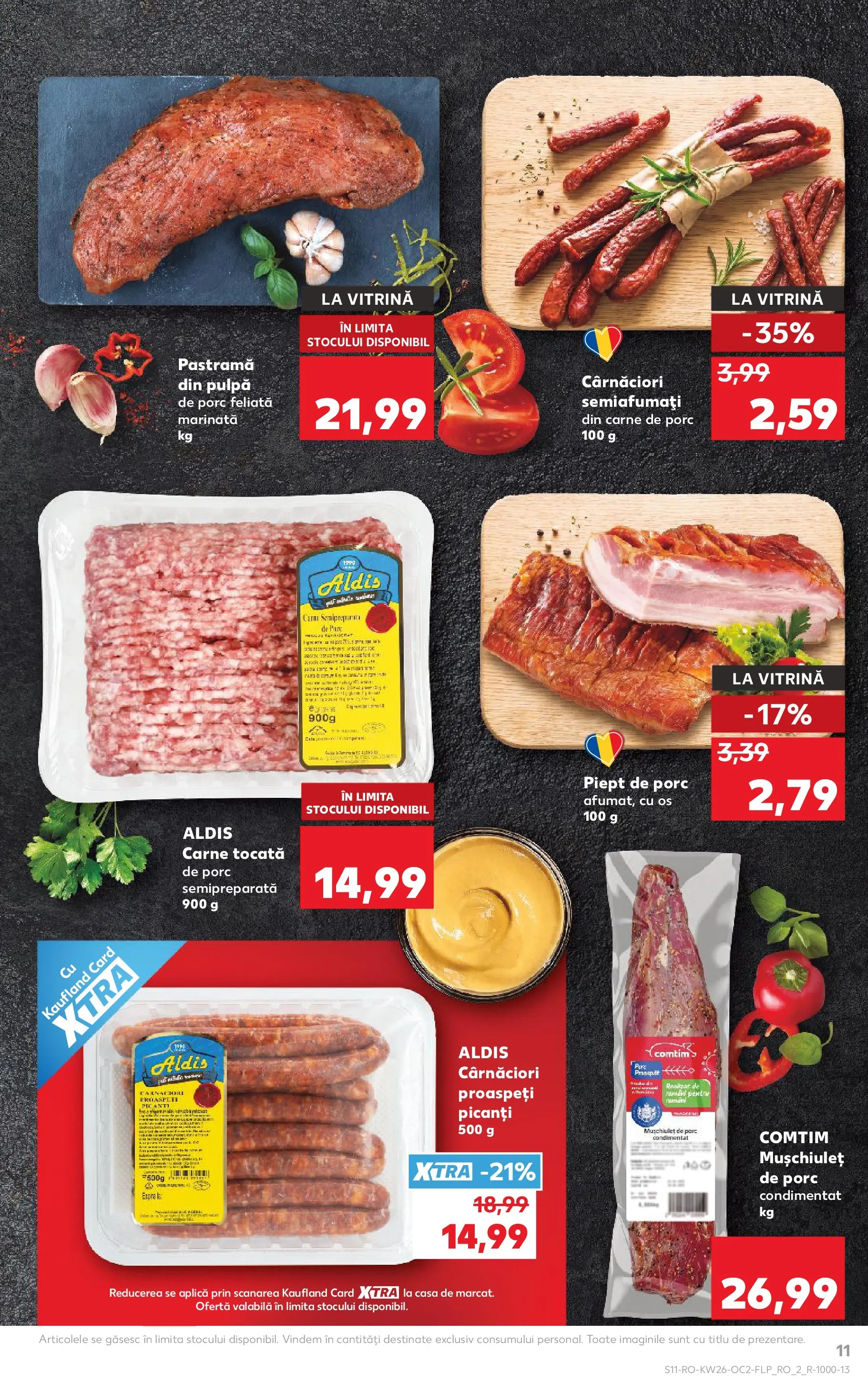 Catalog Kaufland 24 - 29 Iunie 2026 | Pagina 11 | Produse: Vitrină, Carne De Porc, Carne tocată