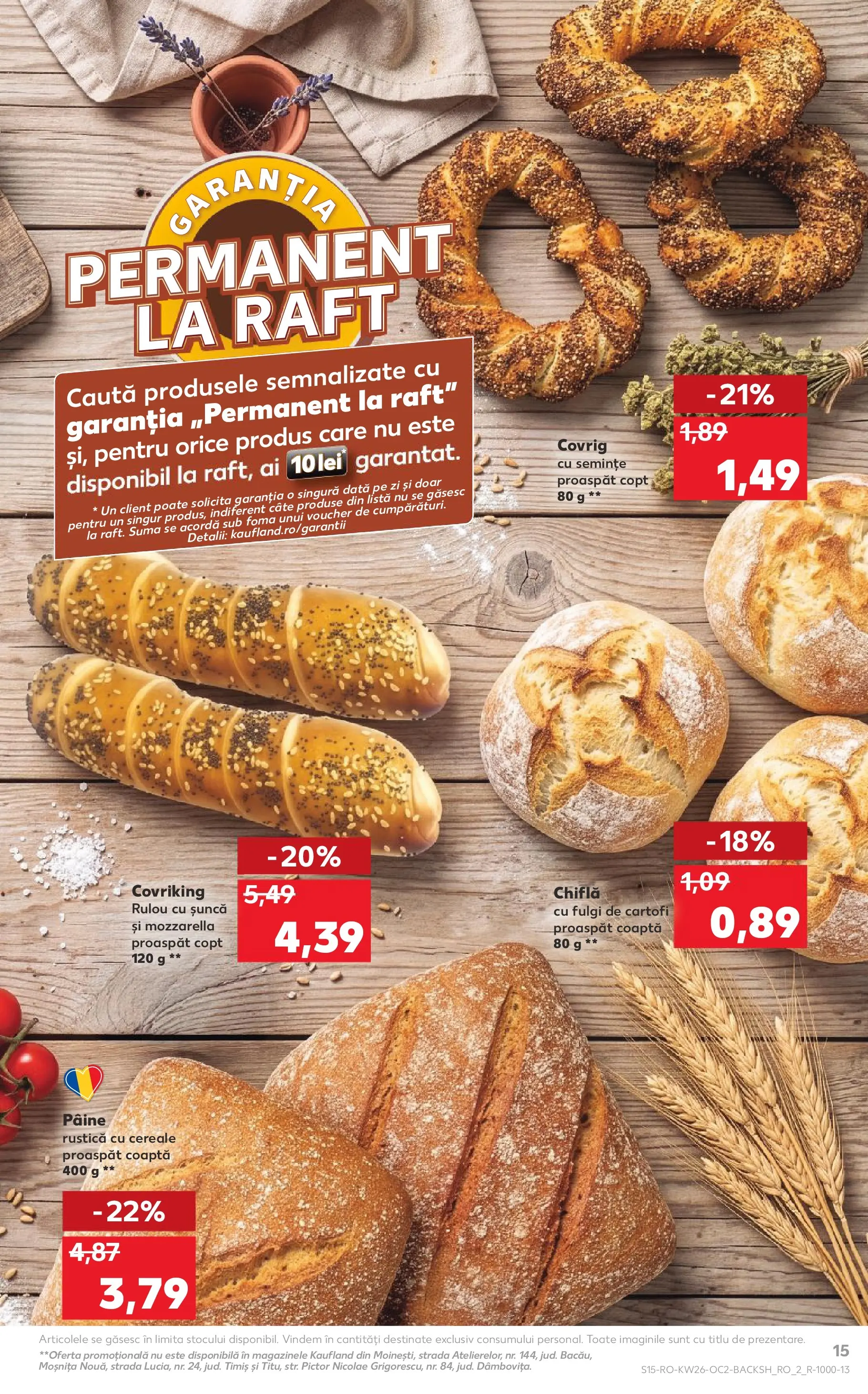 Catalog Kaufland 24 - 29 Iunie 2026 | Pagina 15 | Produse: Semințe, Chiflă, Pâine, Fulgi