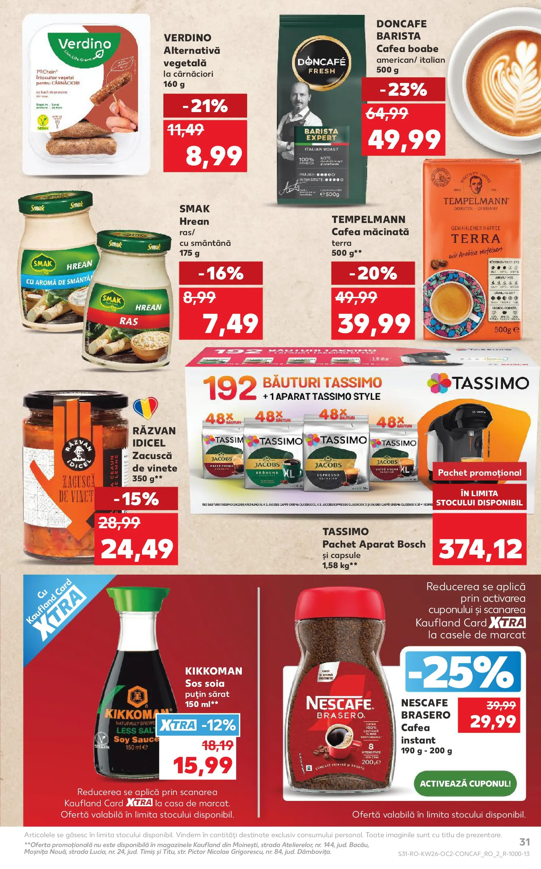Catalog Kaufland 24 - 29 Iunie 2026 | Pagina 31 | Produse: Delgeç, Köpek çiti, Cafea, Zacuscă