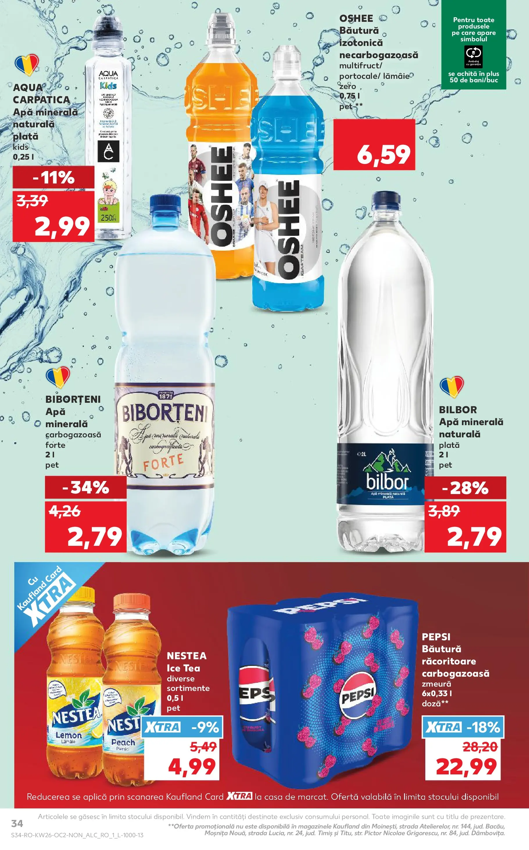 Catalog Kaufland 24 - 29 Iunie 2026 | Pagina 34 | Produse: Zmeură, Ice tea, Apă, Lămâie