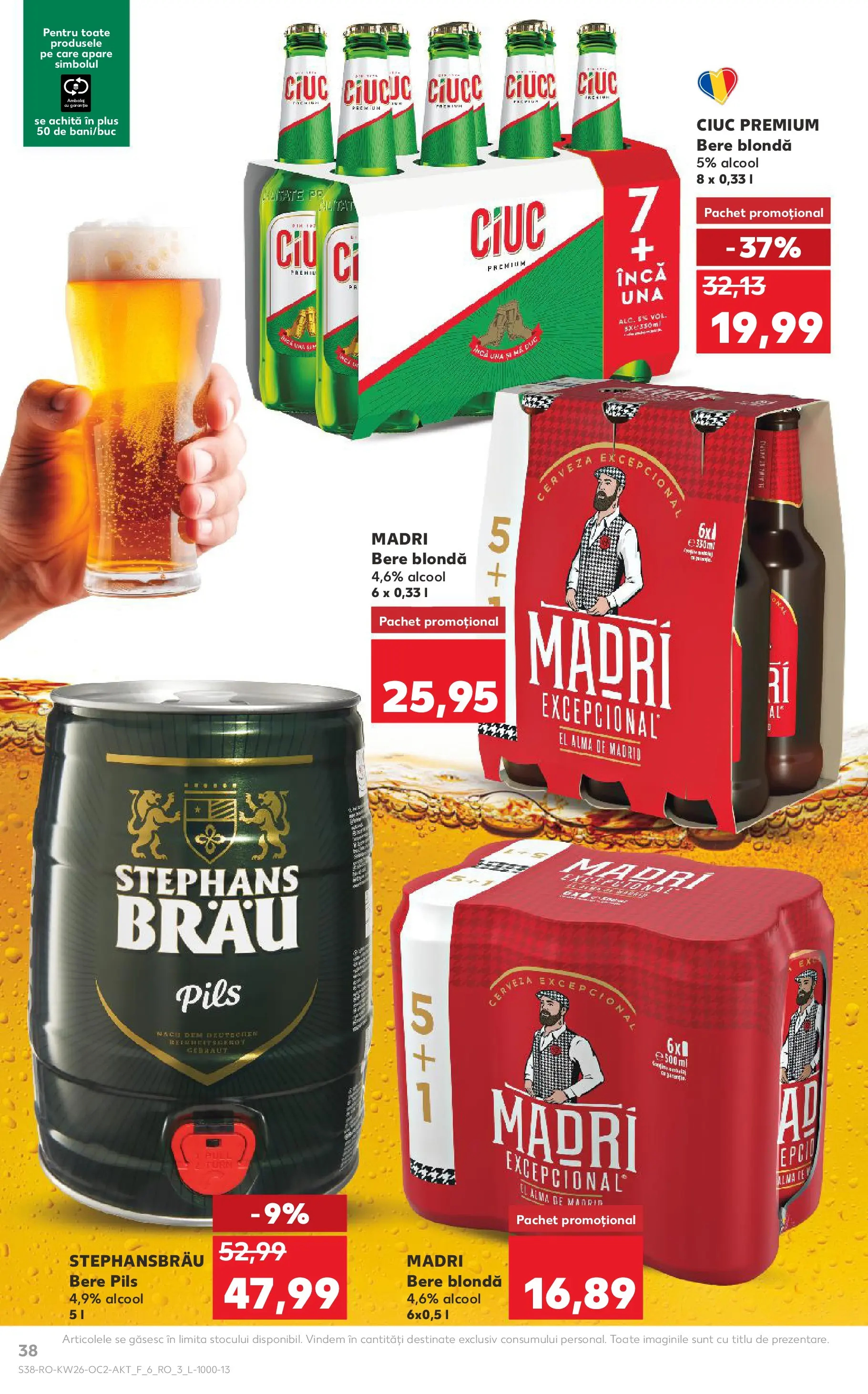Catalog Kaufland 24 - 29 Iunie 2026 | Pagina 38 | Produse: Bere