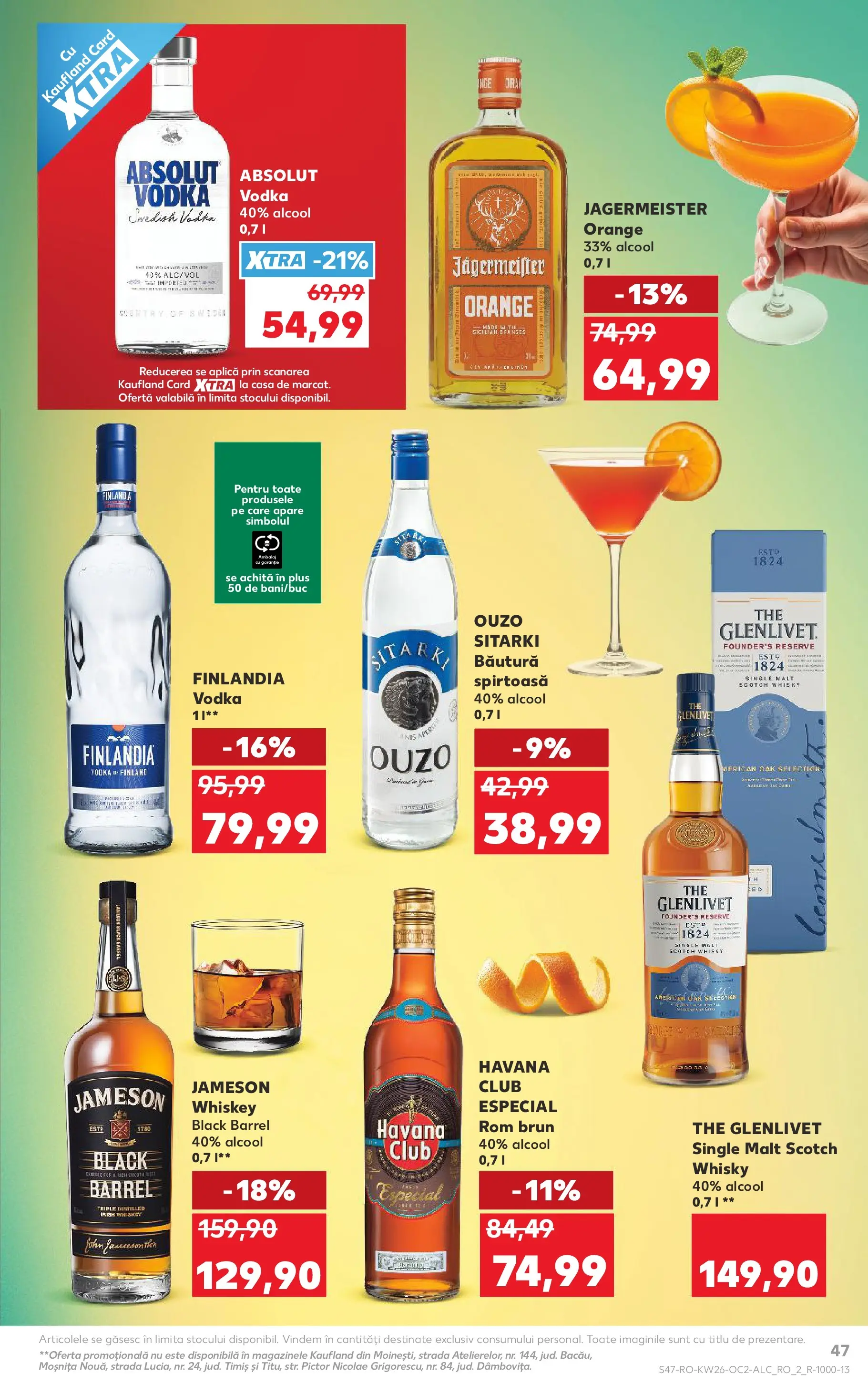 Catalog Kaufland 24 - 29 Iunie 2026 | Pagina 47 | Produse: Rom, Vodka, Whiskey