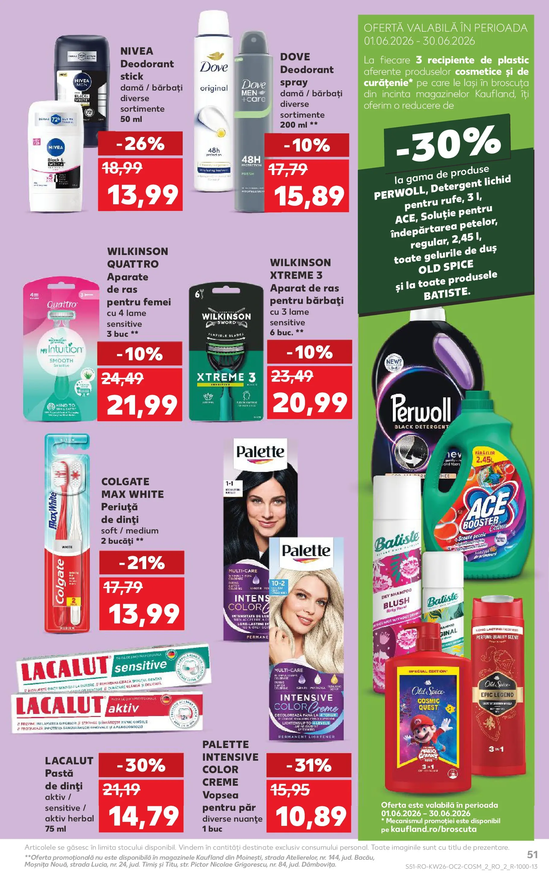 Catalog Kaufland 24 - 29 Iunie 2026 | Pagina 51 | Produse: Kısırlaştırılmış Kedi Maması, Blush, Deodorant, Pastă de dinți