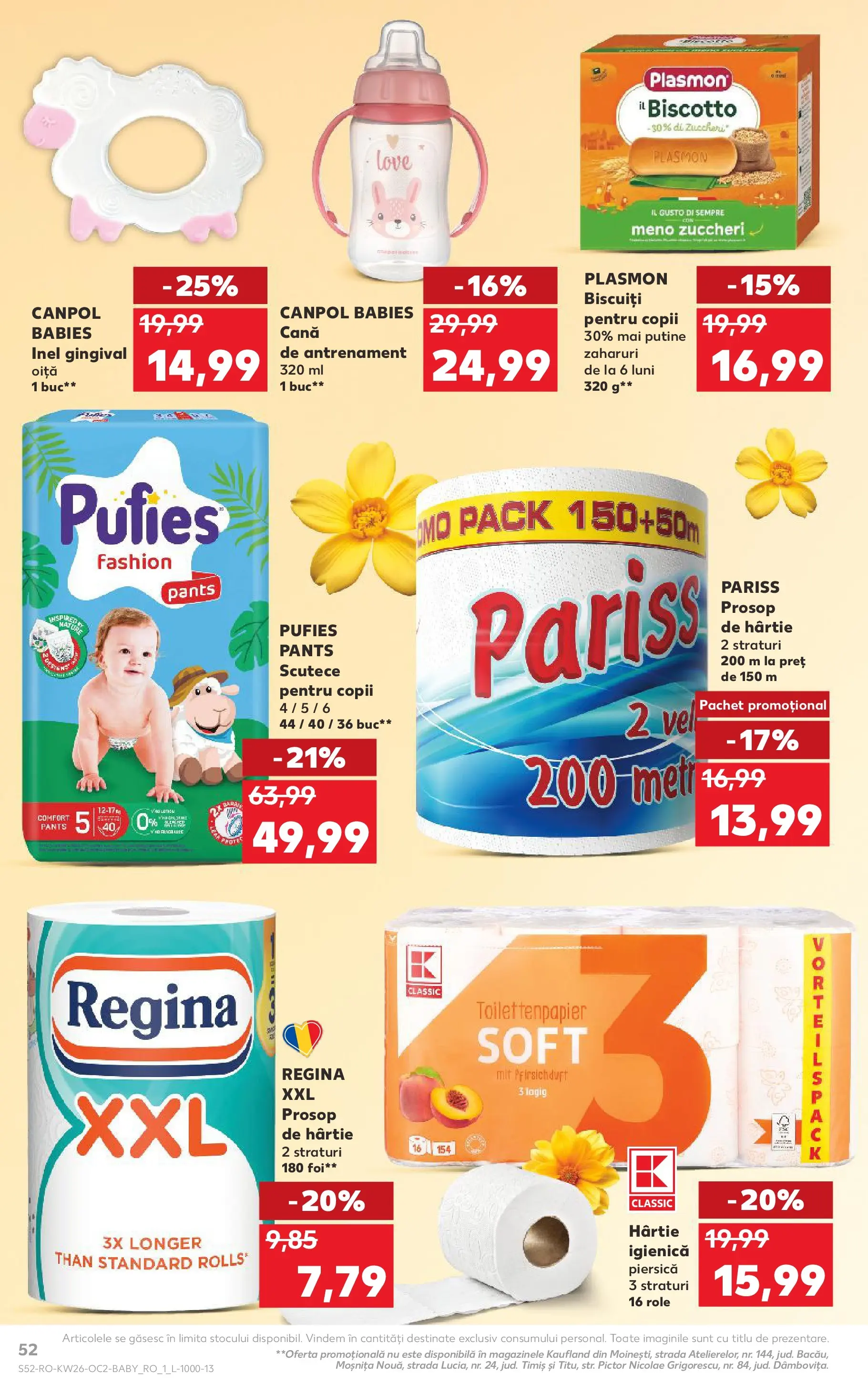 Catalog Kaufland 24 - 29 Iunie 2026 | Pagina 52 | Produse: Piersică, Inel, Biscuiți, Scutece