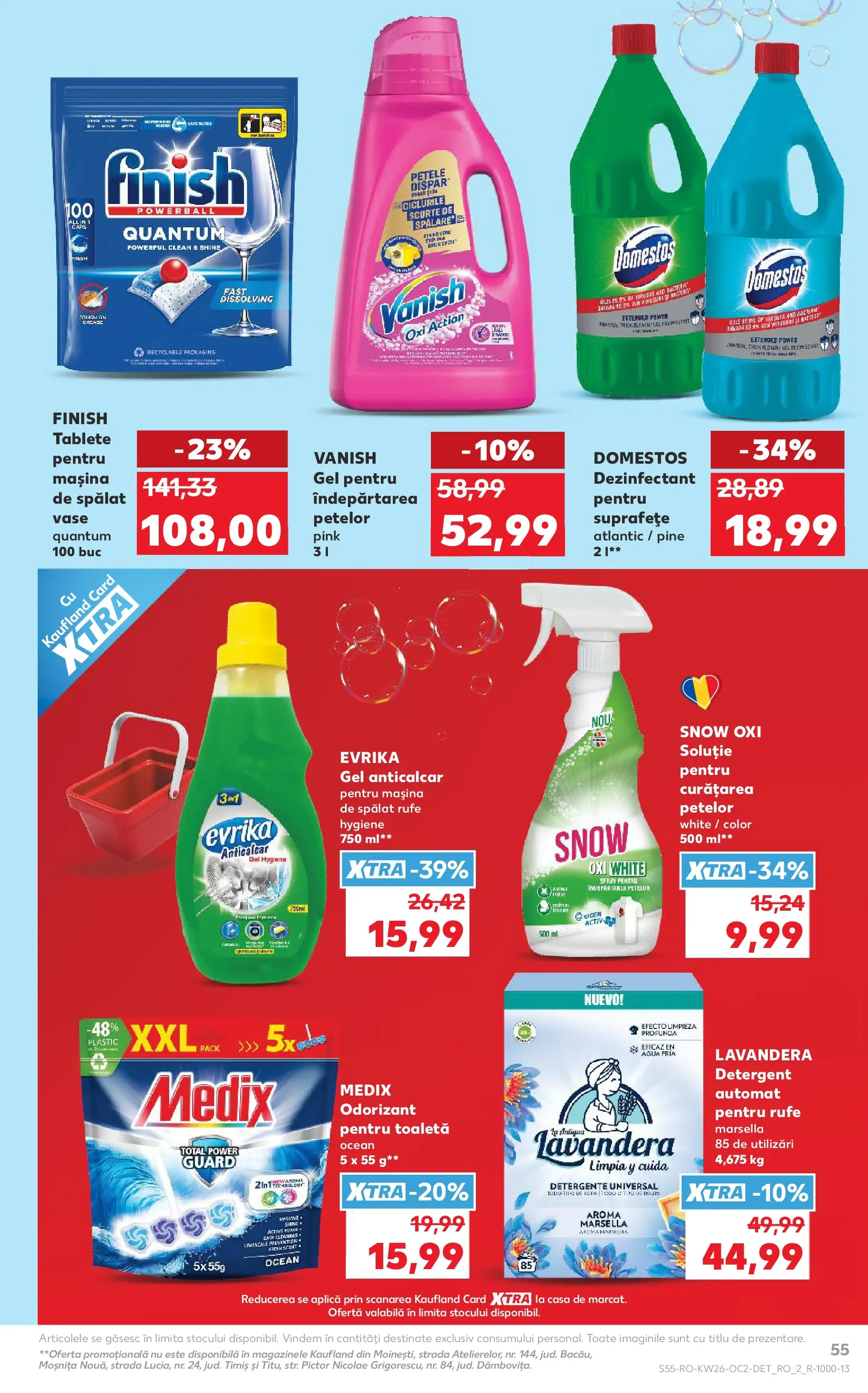 Catalog Kaufland 24 - 29 Iunie 2026 | Pagina 55 | Produse: Mașină De Spălat Vase, Kedi Ödül Oyuncakları, Toaletă, Îndepărtarea petelor