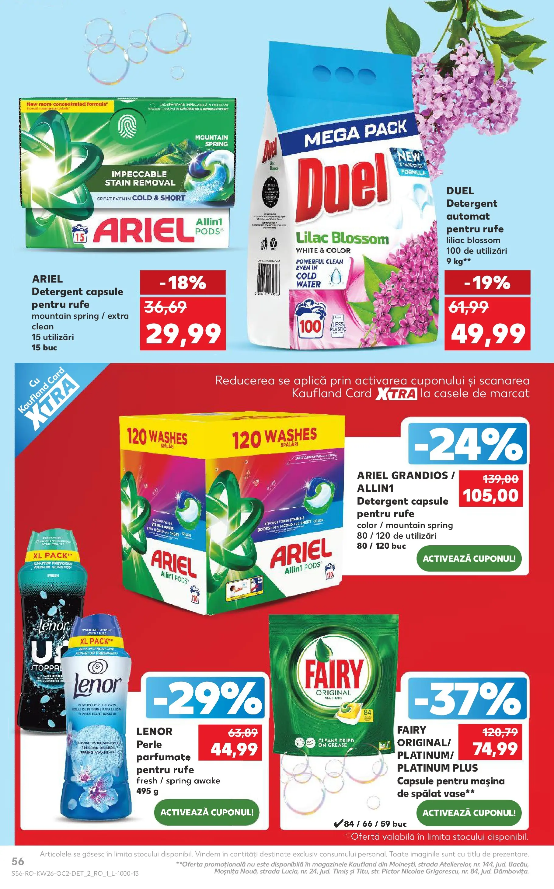 Catalog Kaufland 24 - 29 Iunie 2026 | Pagina 56 | Produse: Mașină De Spălat, Kedi Ödül Oyuncakları, Akrilik boya, Parfum