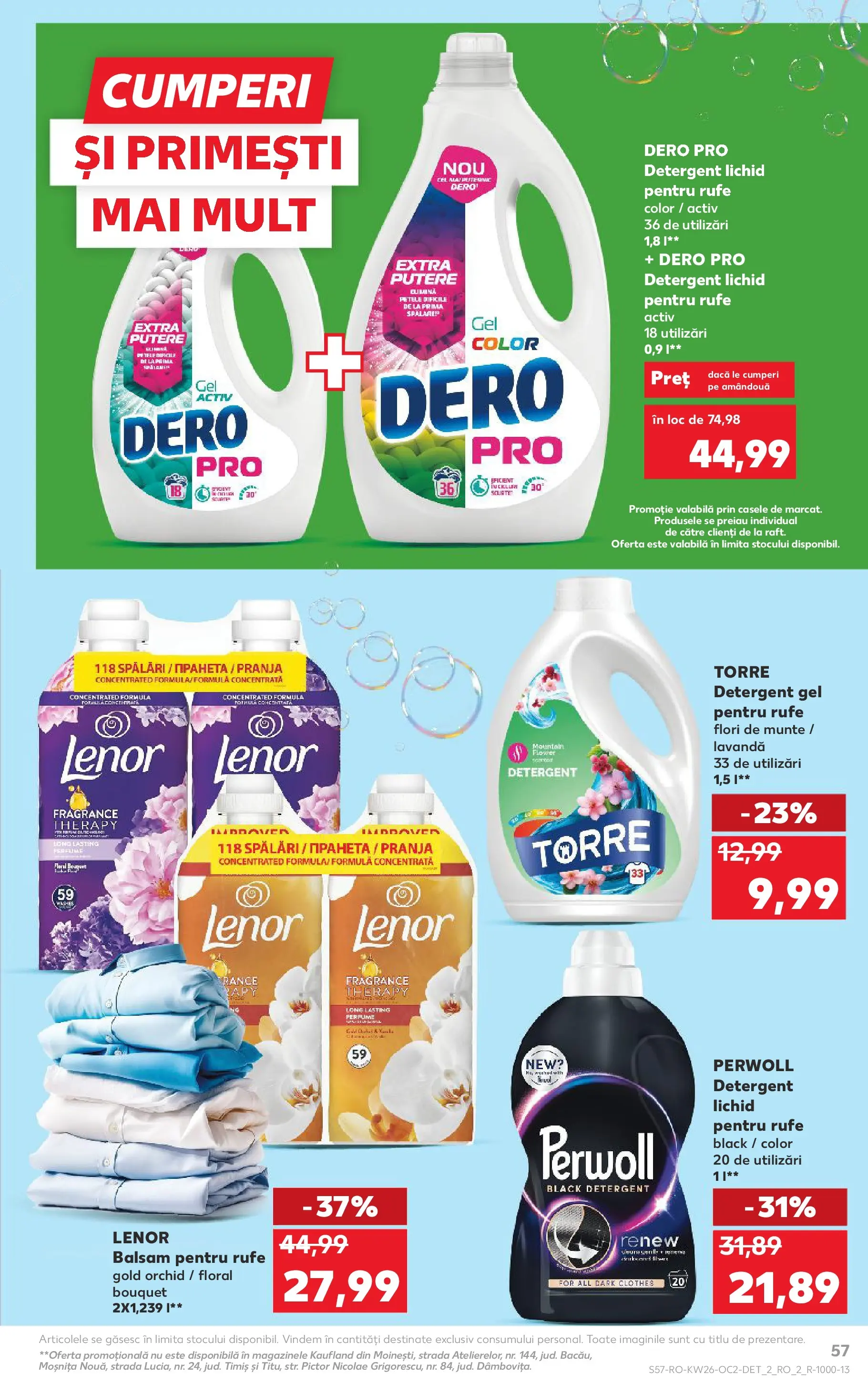 Catalog Kaufland 24 - 29 Iunie 2026 | Pagina 57 | Produse: Balsam, Yorgan, Detergent