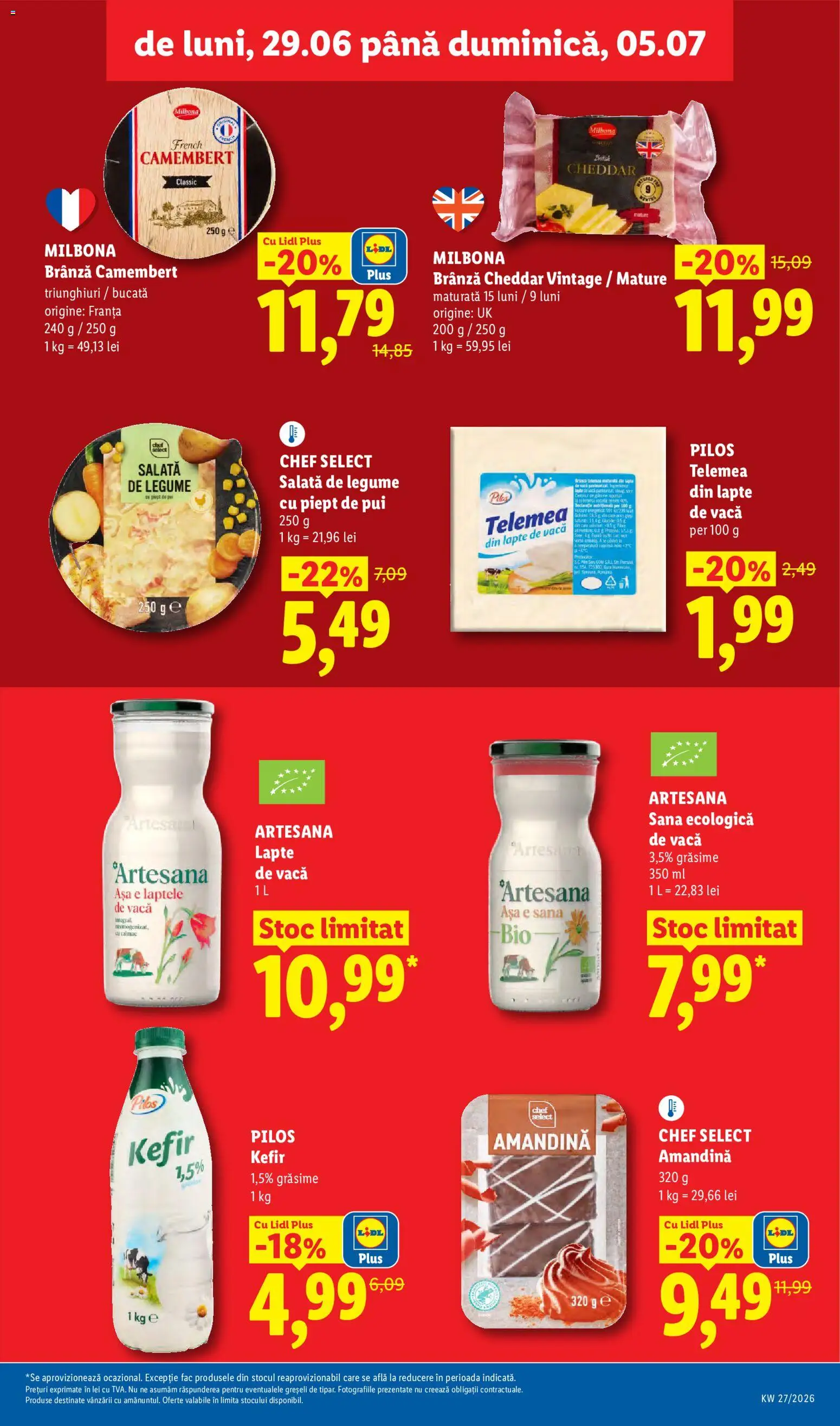 Catalog LIDL 29 Iunie - 4 Iulie 2026 | Pagina 15 | Produse: Toplar, Hacıyatmaz Kedi Oyuncağı, Amandină, Brânză