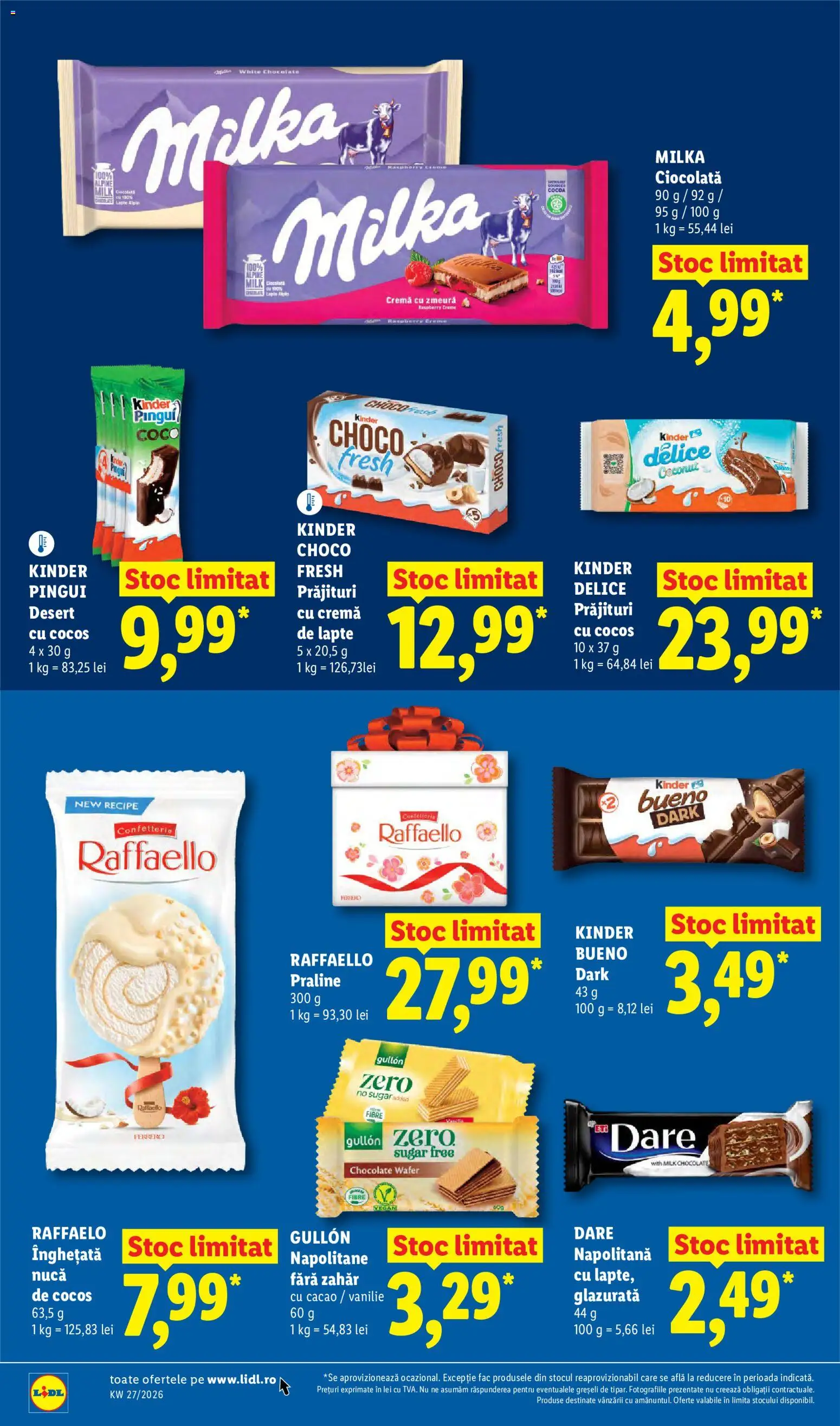 Catalog LIDL 29 Iunie - 4 Iulie 2026 | Pagina 20 | Produse: Praline, Lapte, Cremă, Ciocolată