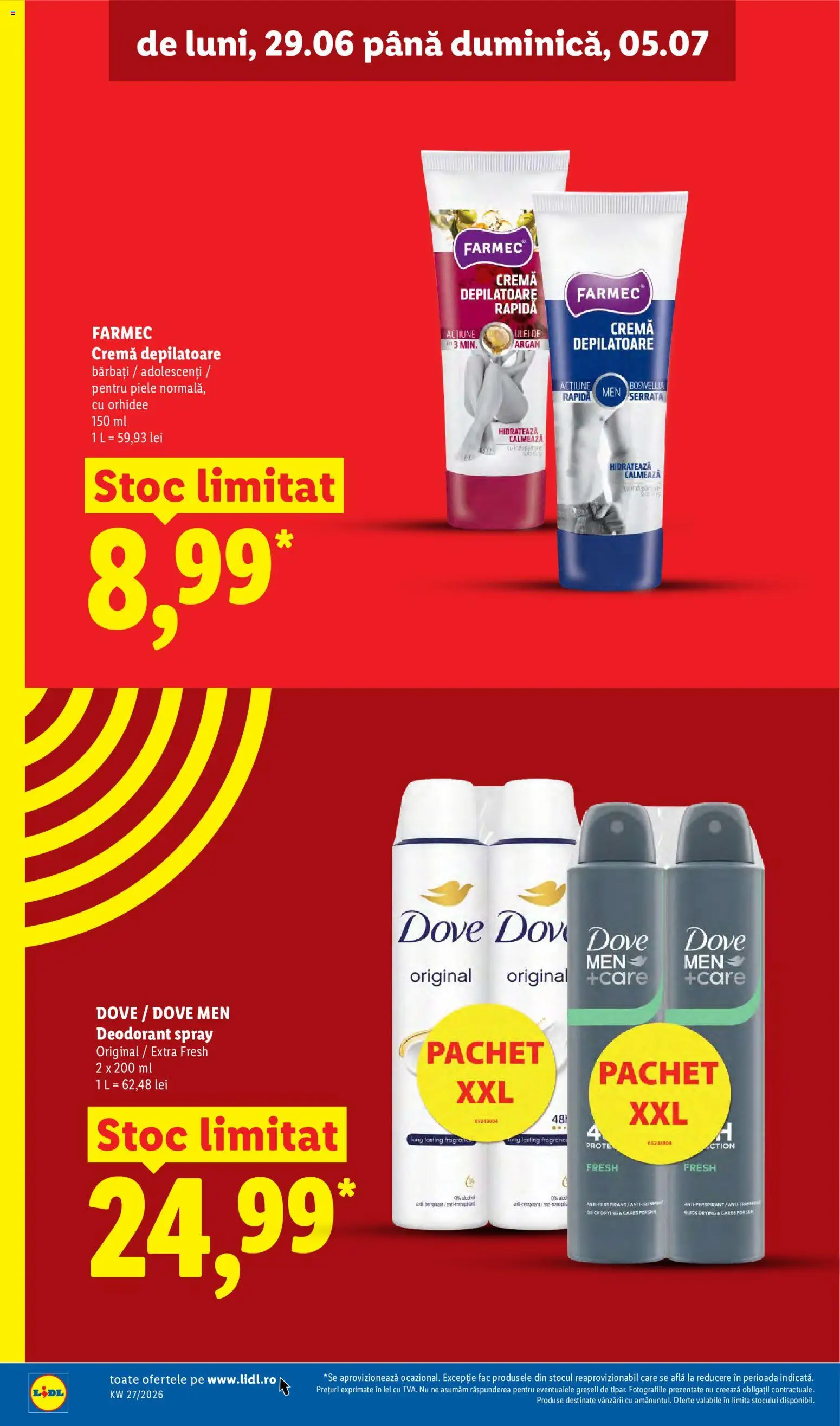 Catalog LIDL 29 Iunie - 4 Iulie 2026 | Pagina 26 | Produse: Cremă, Deodorant, Antiperspirant, Cremă depilatoare