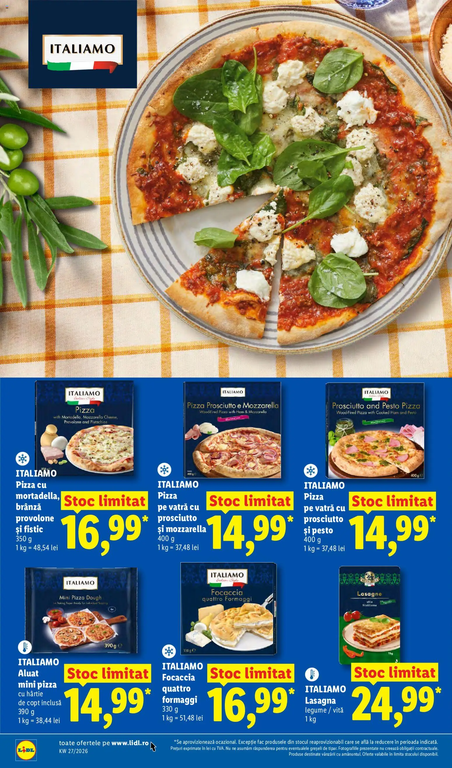 Catalog LIDL 29 Iunie - 4 Iulie 2026 | Pagina 32 | Produse: Aluat, Brânză, Pizza, Legume