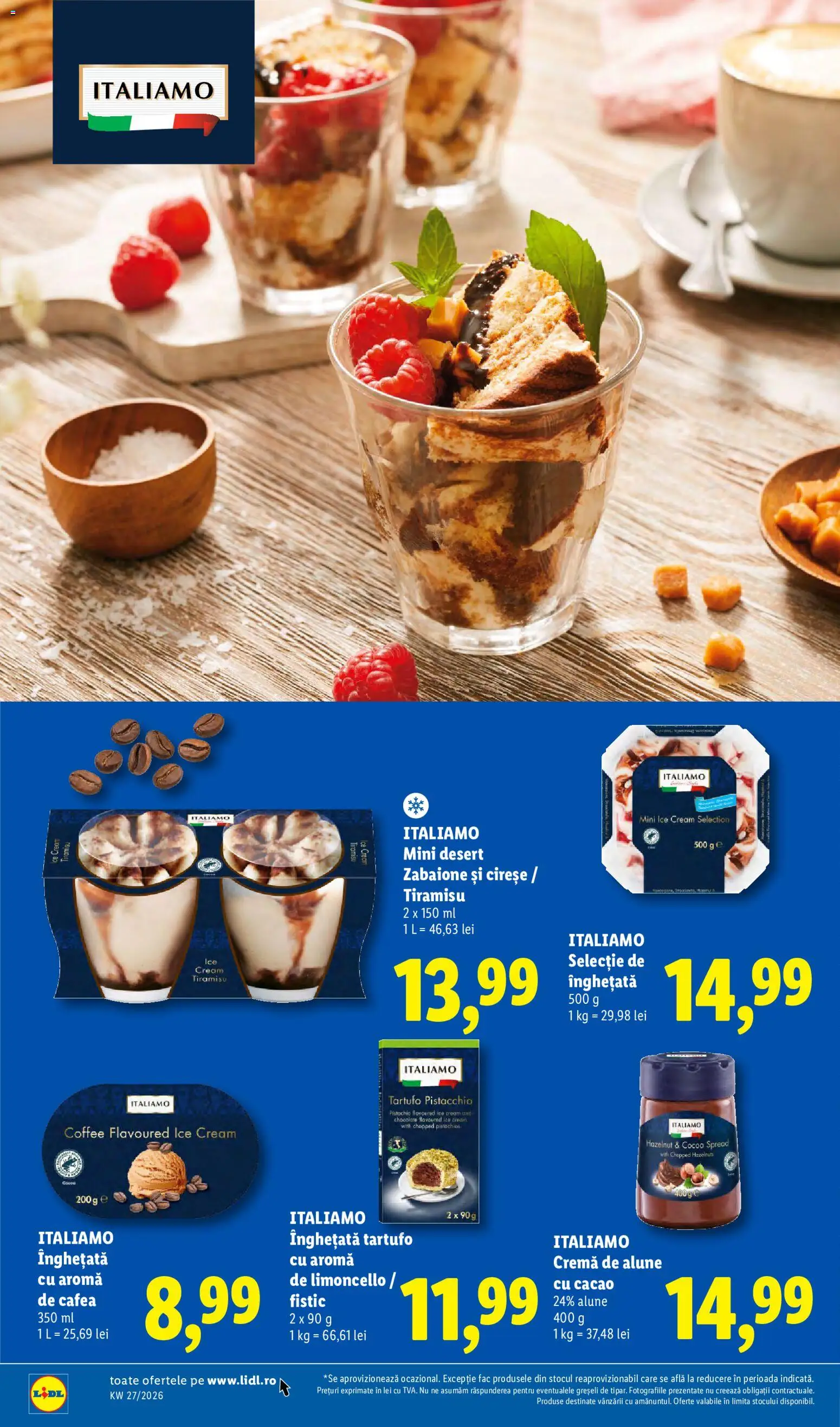 Catalog LIDL 29 Iunie - 4 Iulie 2026 | Pagina 38 | Produse: Cremă, Fistic, Cacao, Înghețată