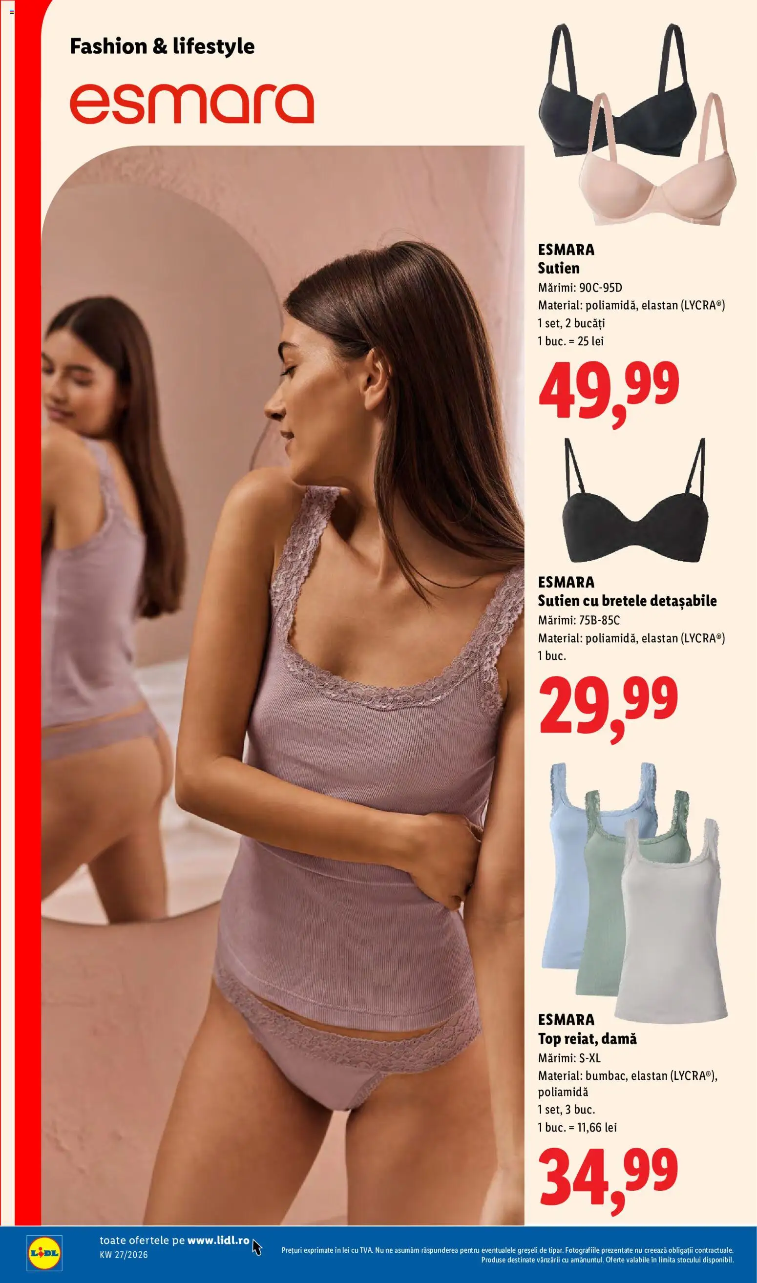 Catalog LIDL 29 Iunie - 4 Iulie 2026 | Pagina 50 | Produse: Top, Sutien