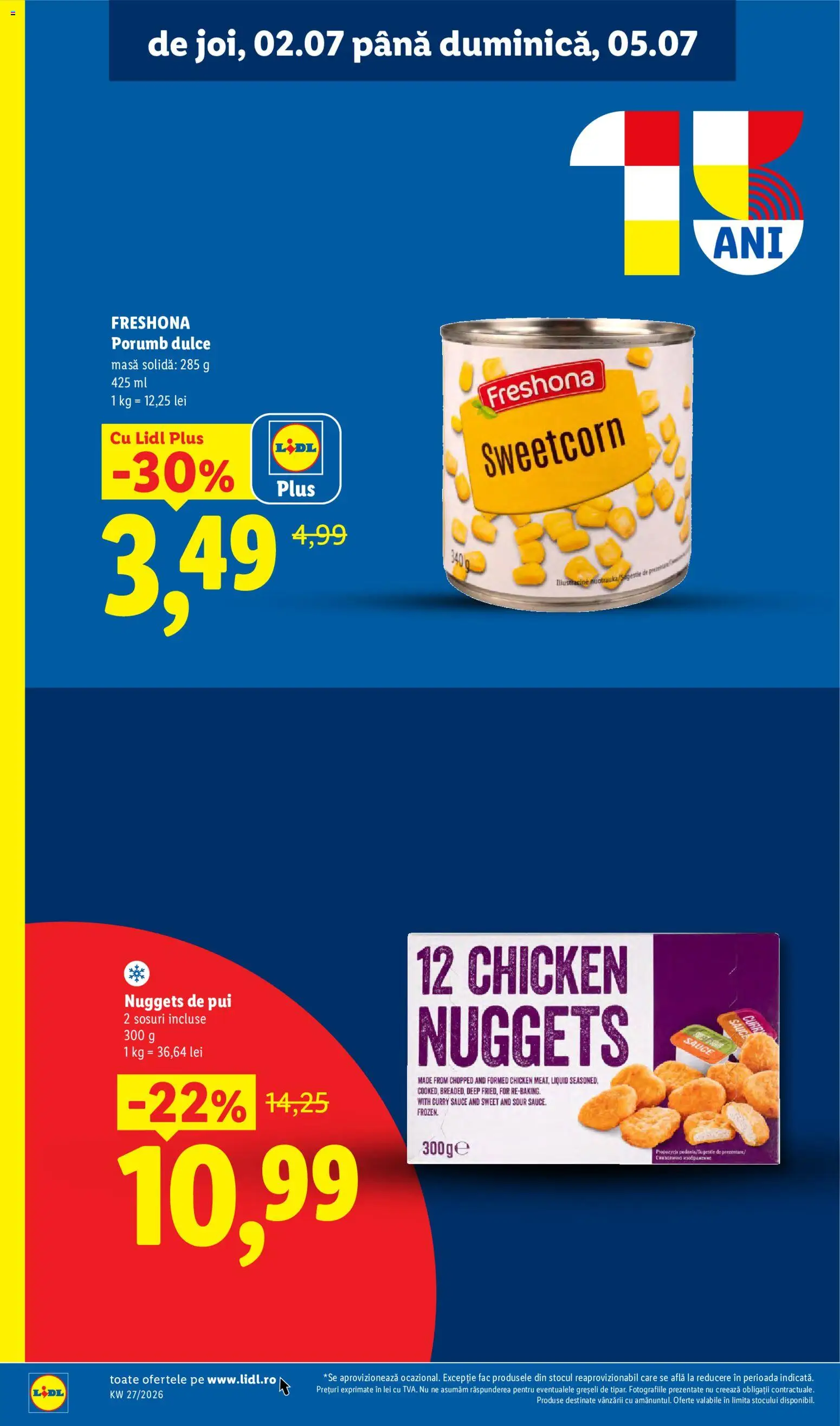 Catalog LIDL 29 Iunie - 4 Iulie 2026 | Pagina 58 | Produse: Masă, Hacıyatmaz Kedi Oyuncağı, Porumb