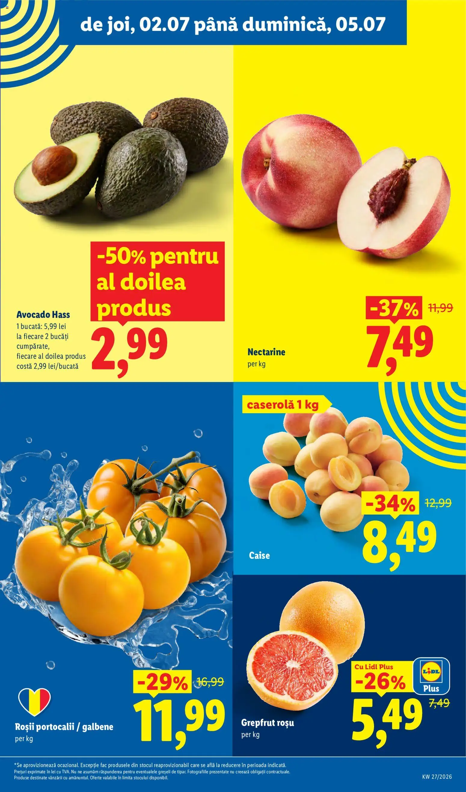 Catalog LIDL 29 Iunie - 4 Iulie 2026 | Pagina 61 | Produse: Temizlik kovası, Roșii, Grepfrut, Ahtapot